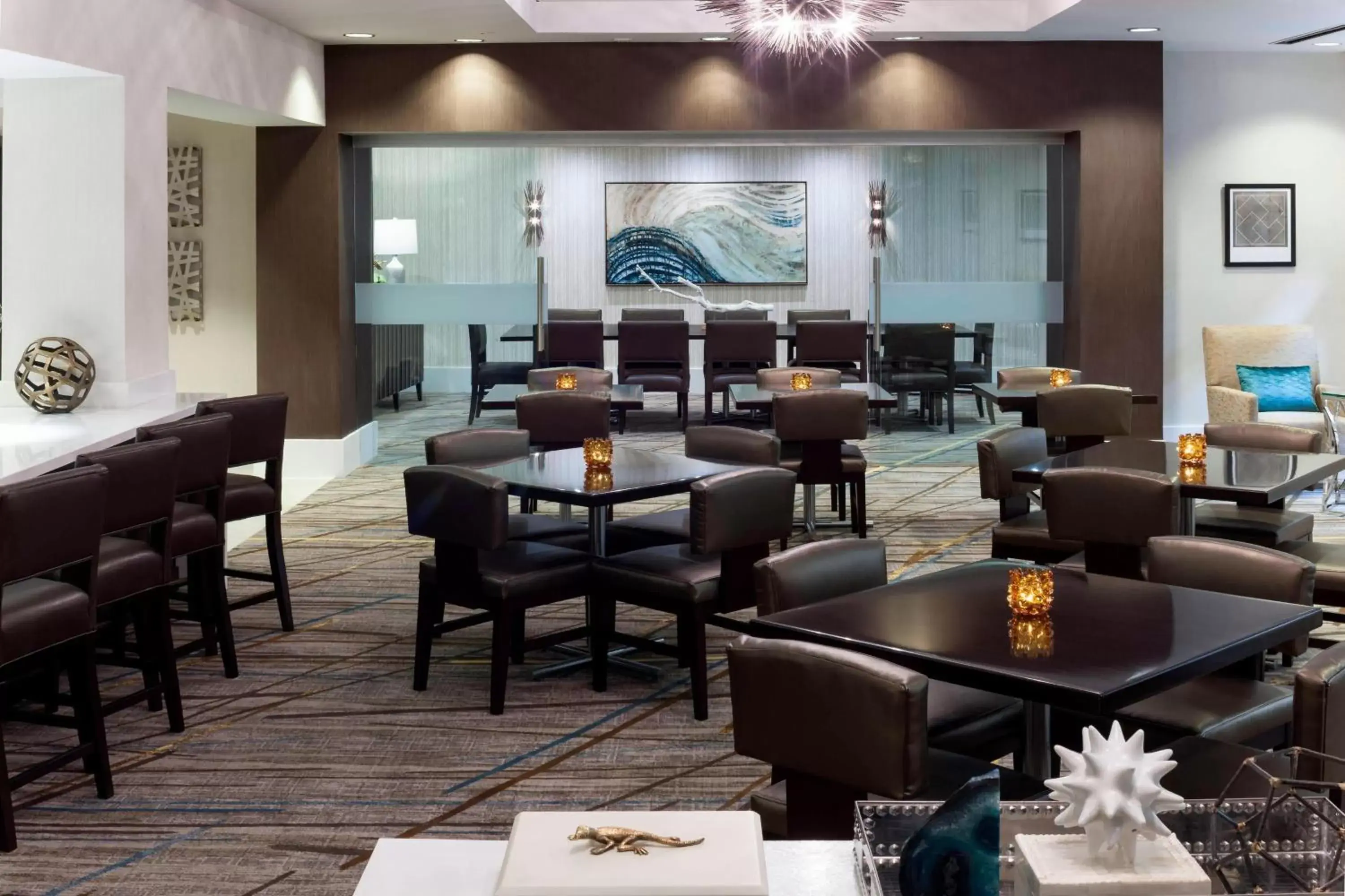 Lounge or bar, Restaurant/Places to Eat in Fairfax Marriott at Fair Oaks