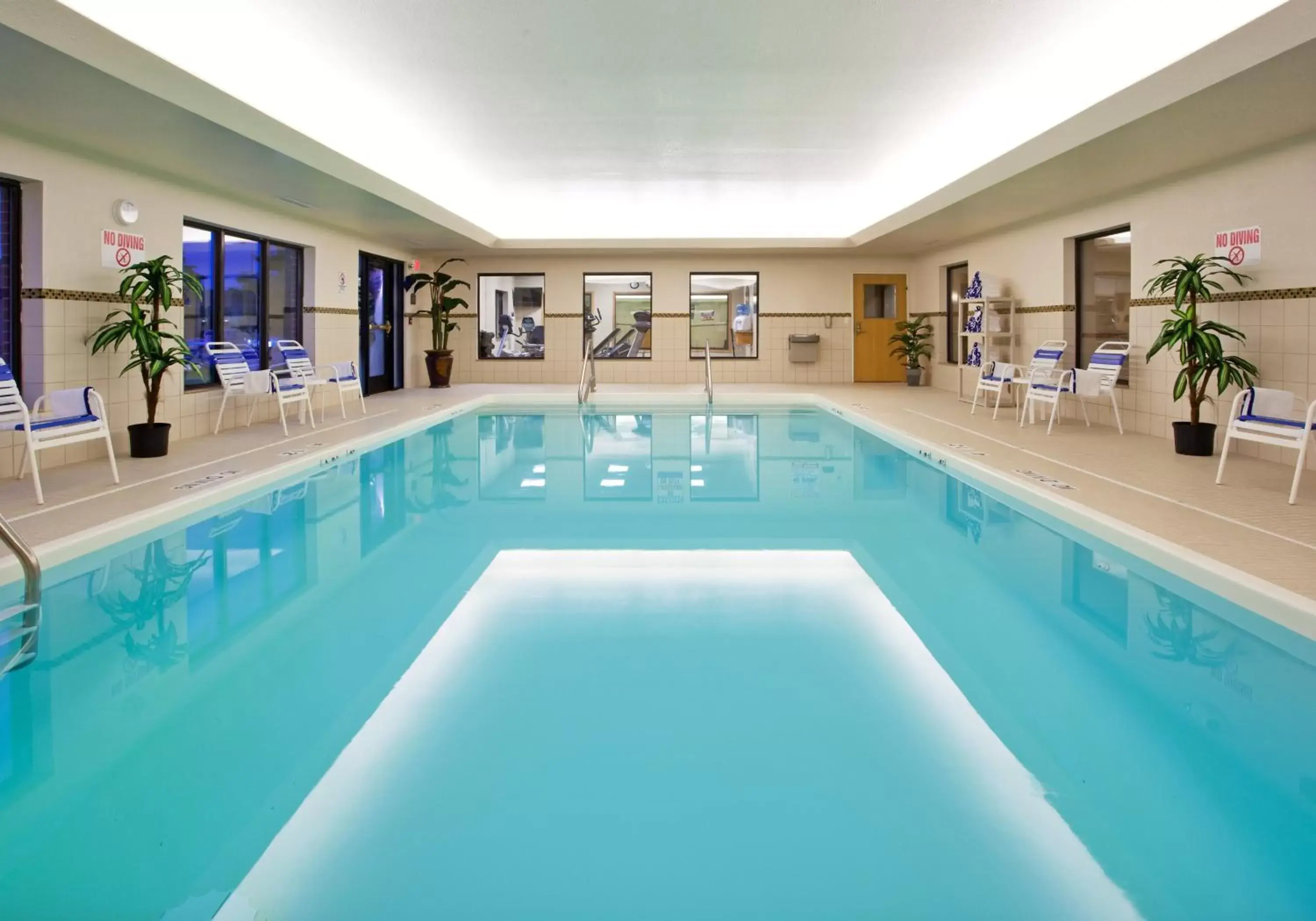 Lobby or reception, Swimming Pool in Holiday Inn Express Hotel & Suites Detroit-Utica, an IHG Hotel