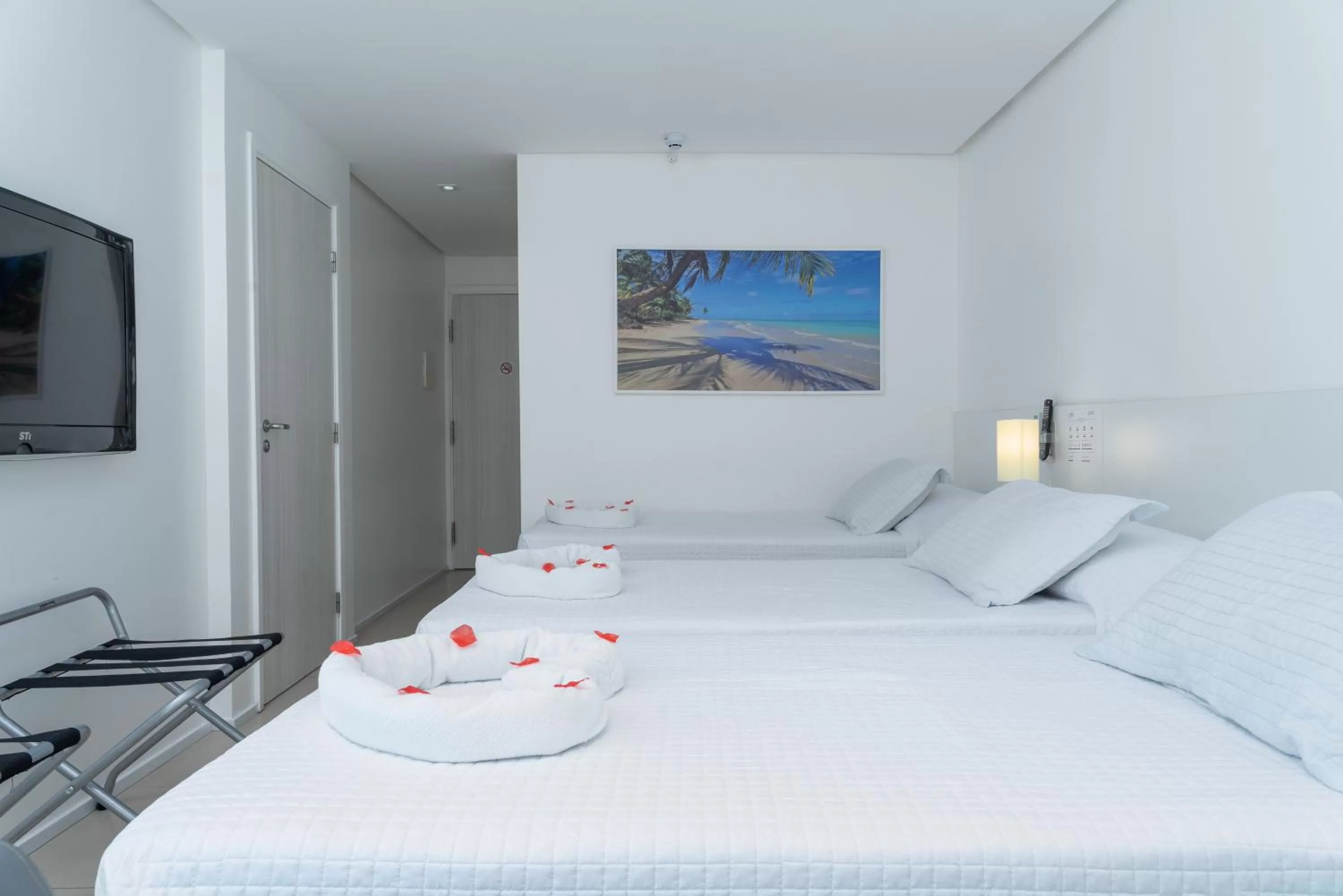 Bed in Hotel Brisa Praia Pajuçara