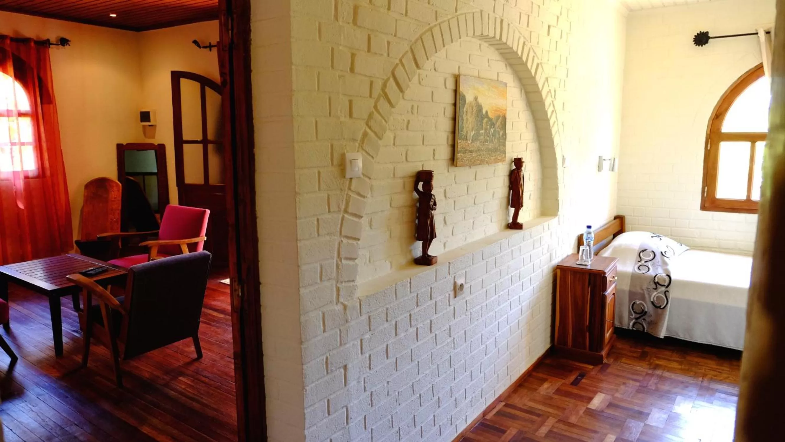 Bed in Eco Lodge Les Chambres Du Voyageur