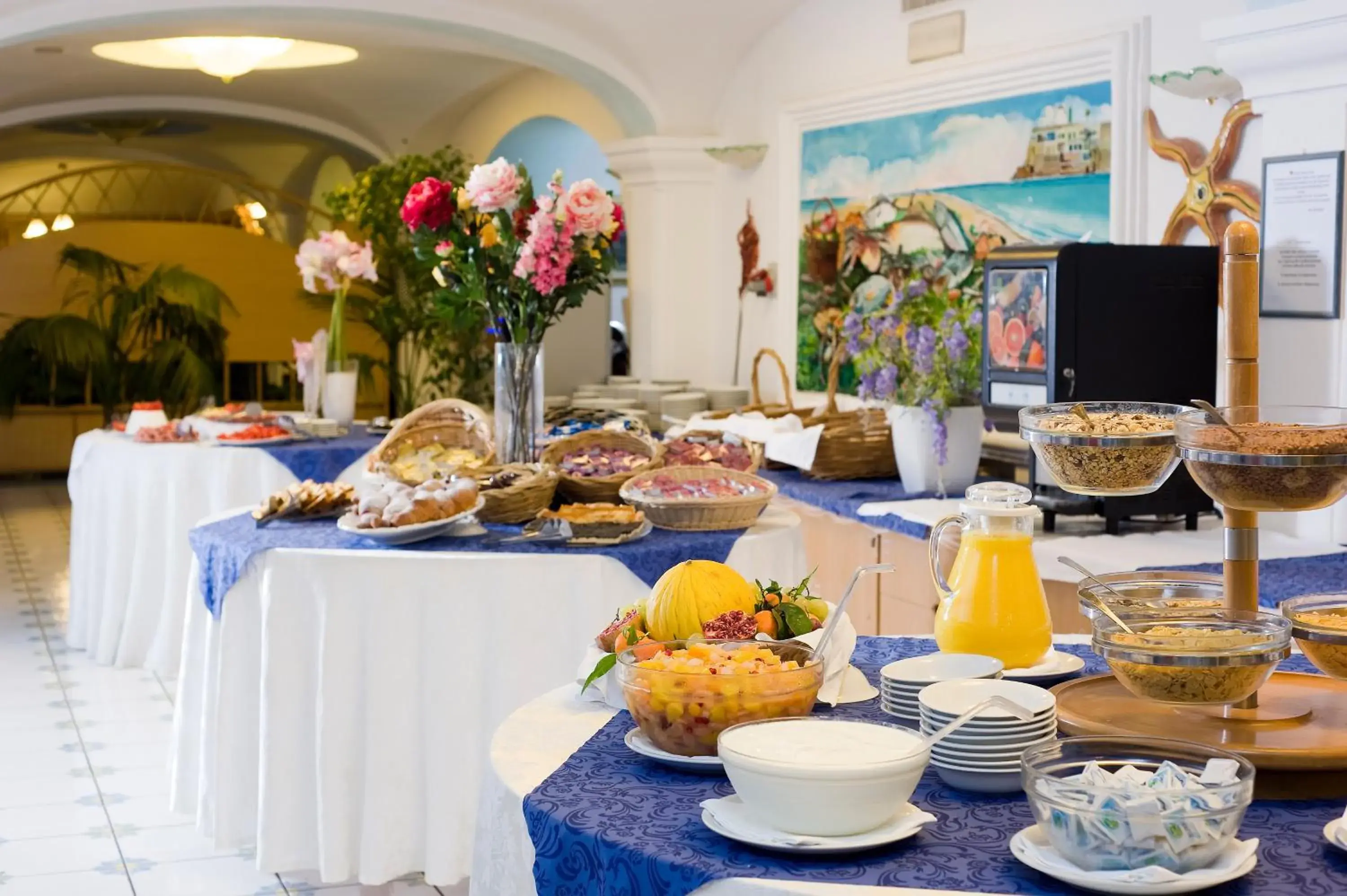 Buffet breakfast in Park Hotel Terme Mediterraneo