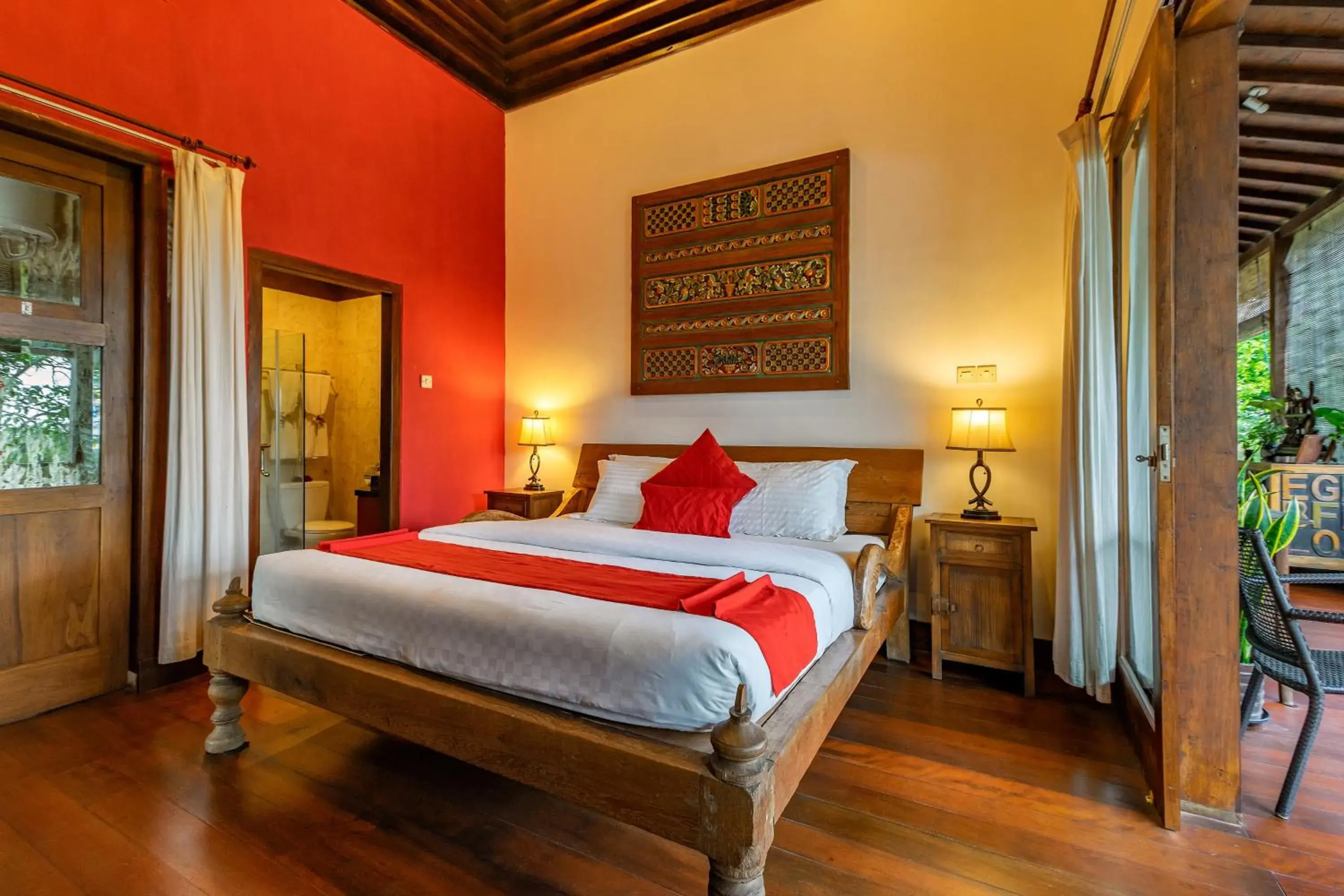 Bed in Villa Mulyono