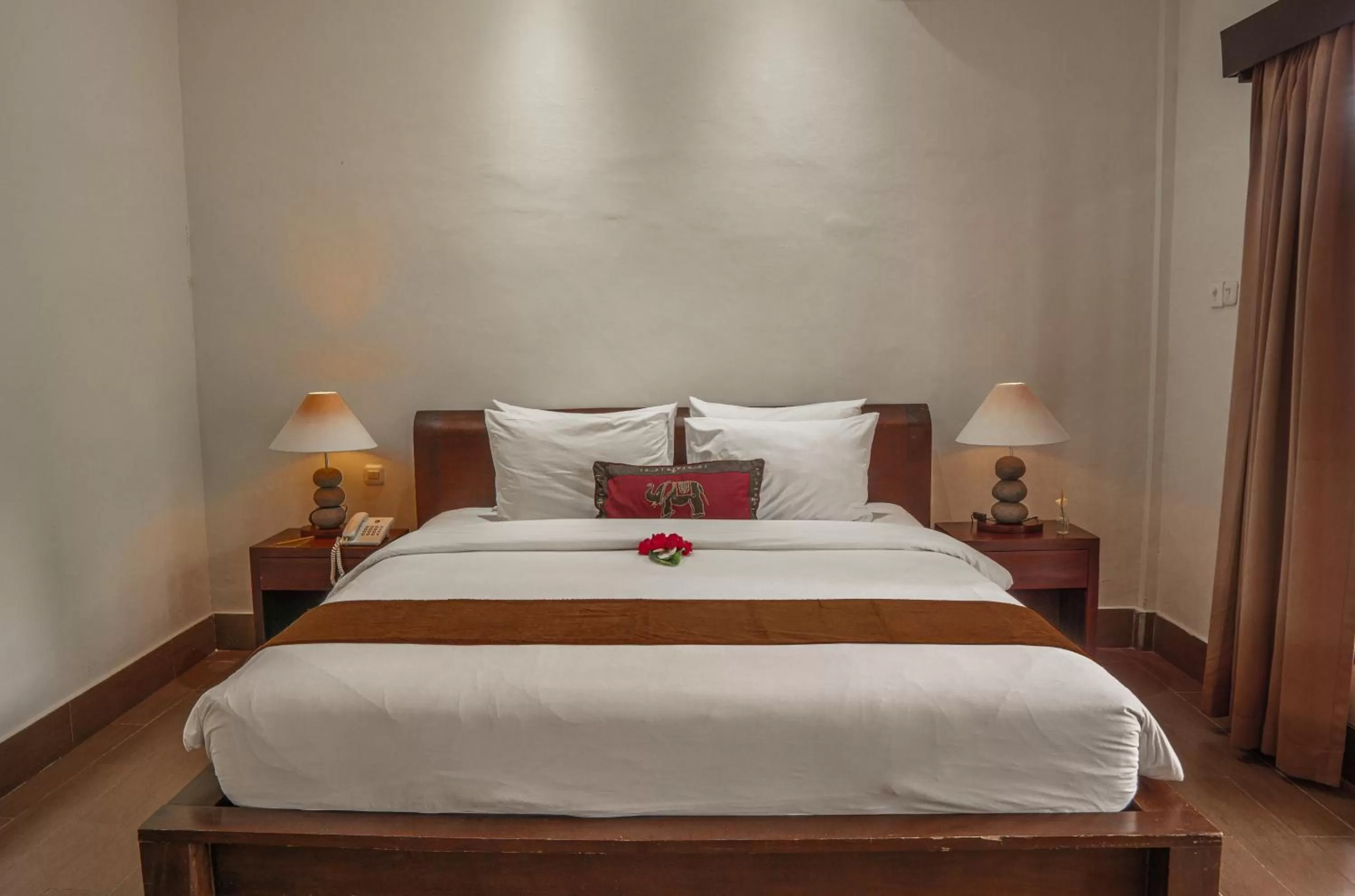 Bed in Artini Bisma Ubud Hotel