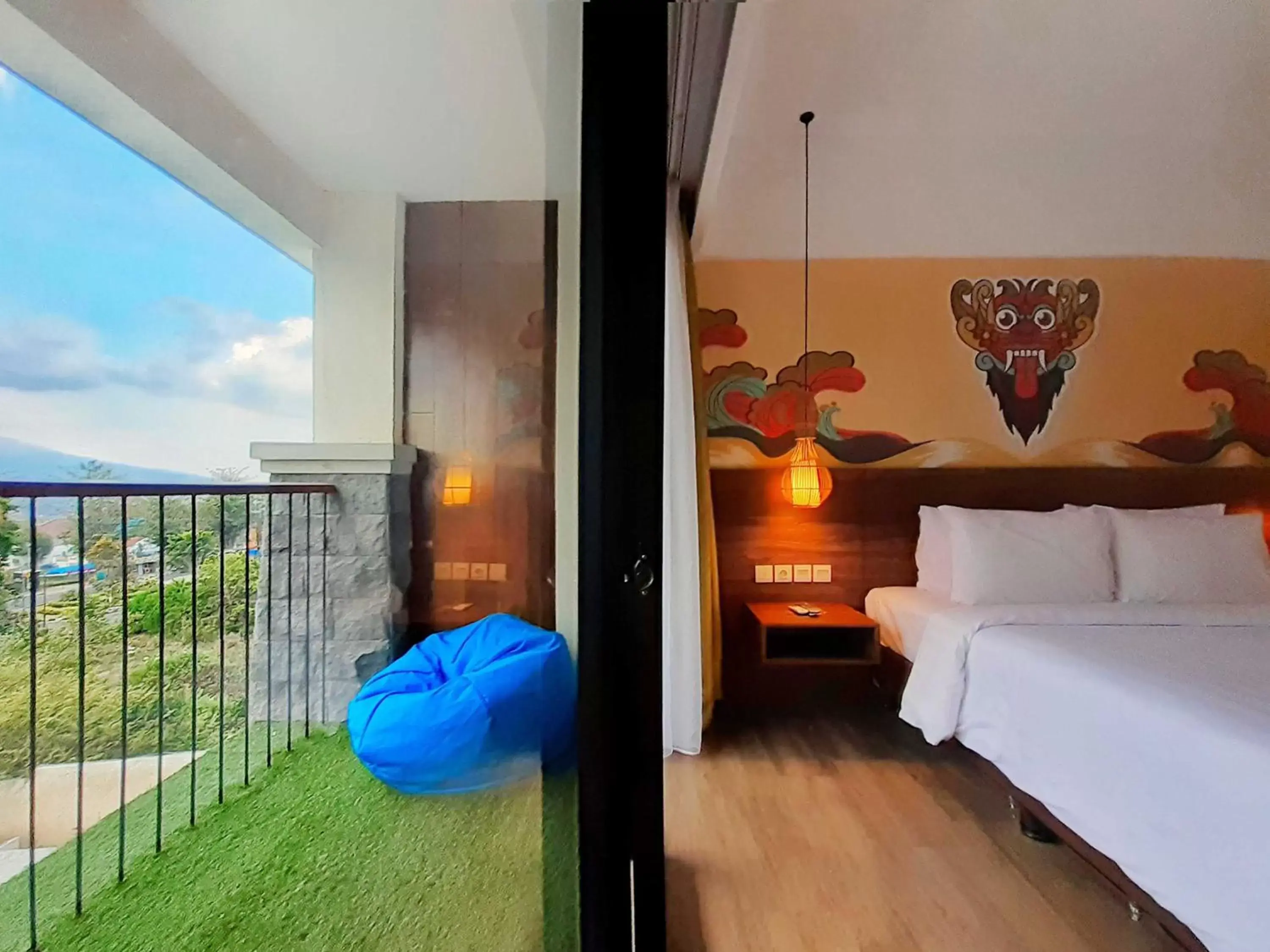 City view, Bed in The Batu Hotel & Villas