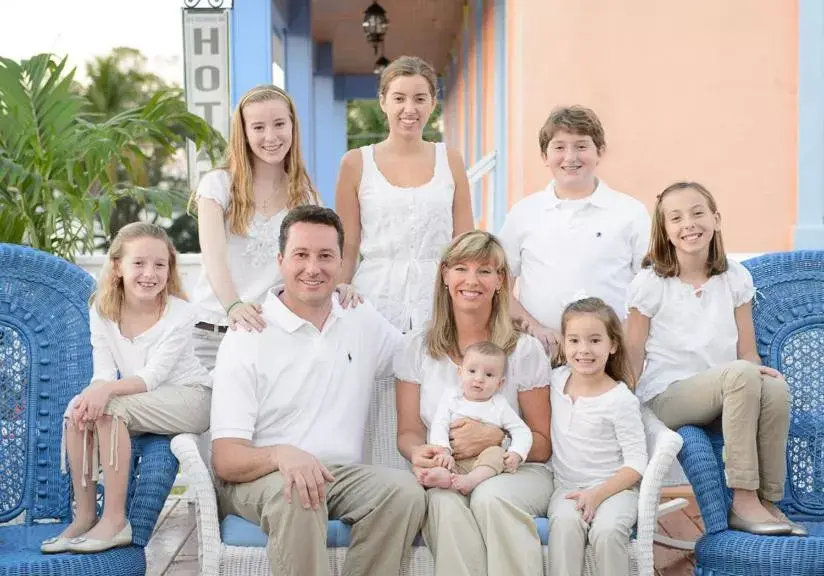 Staff, Family in Old Colorado Inn