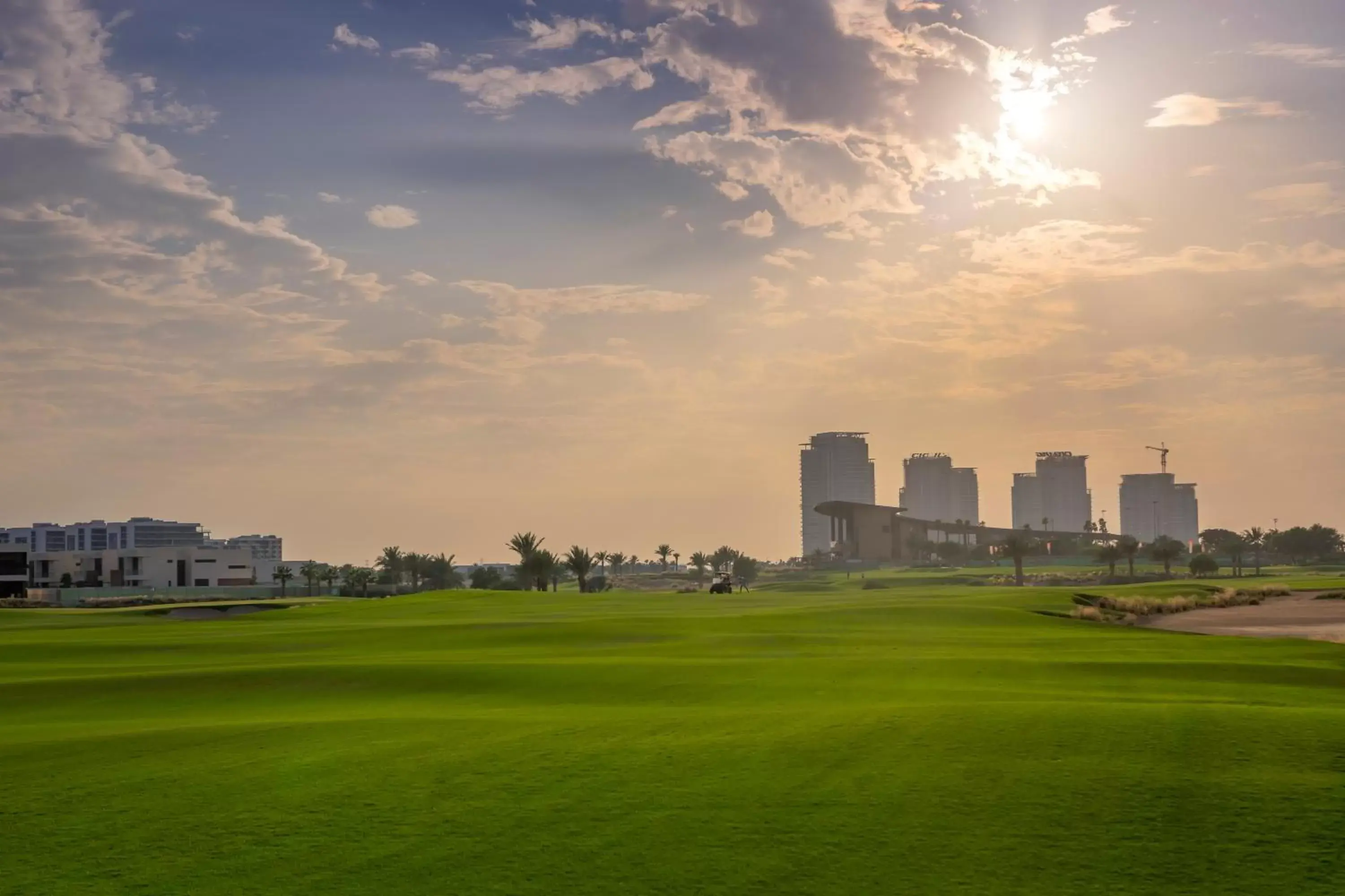 Golfcourse, Property Building in Radisson Dubai Damac Hills