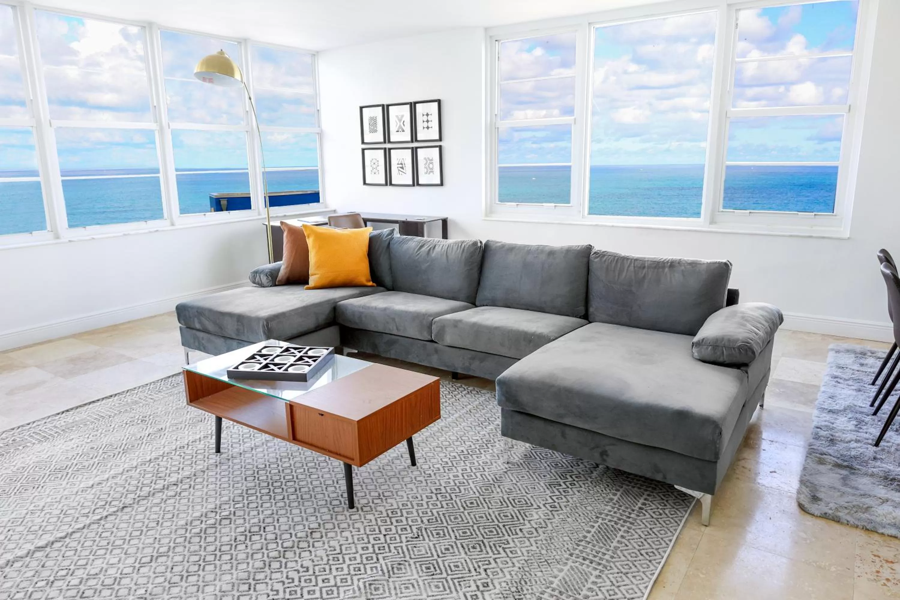 Living room in Seacoast Suites on Miami Beach