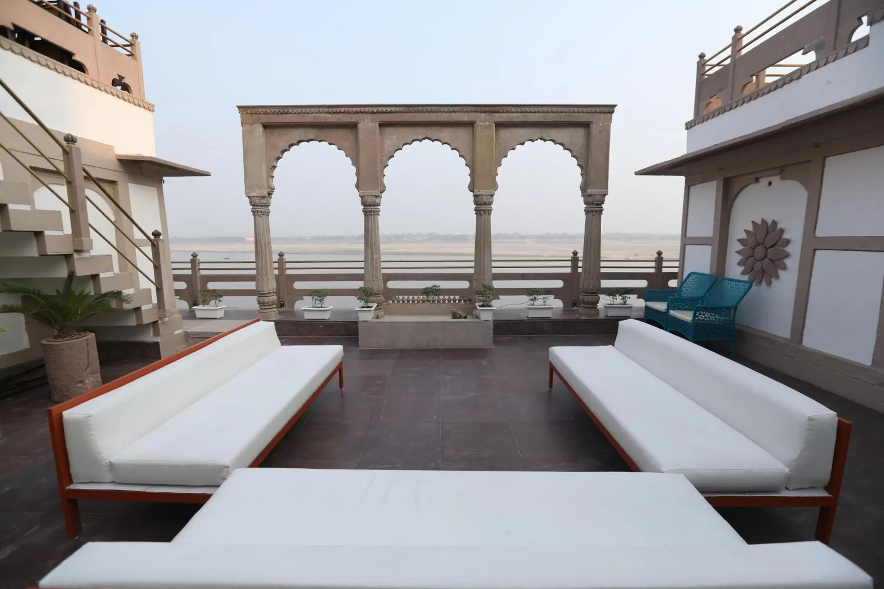 Balcony/Terrace in Guleria Kothi at Ganges