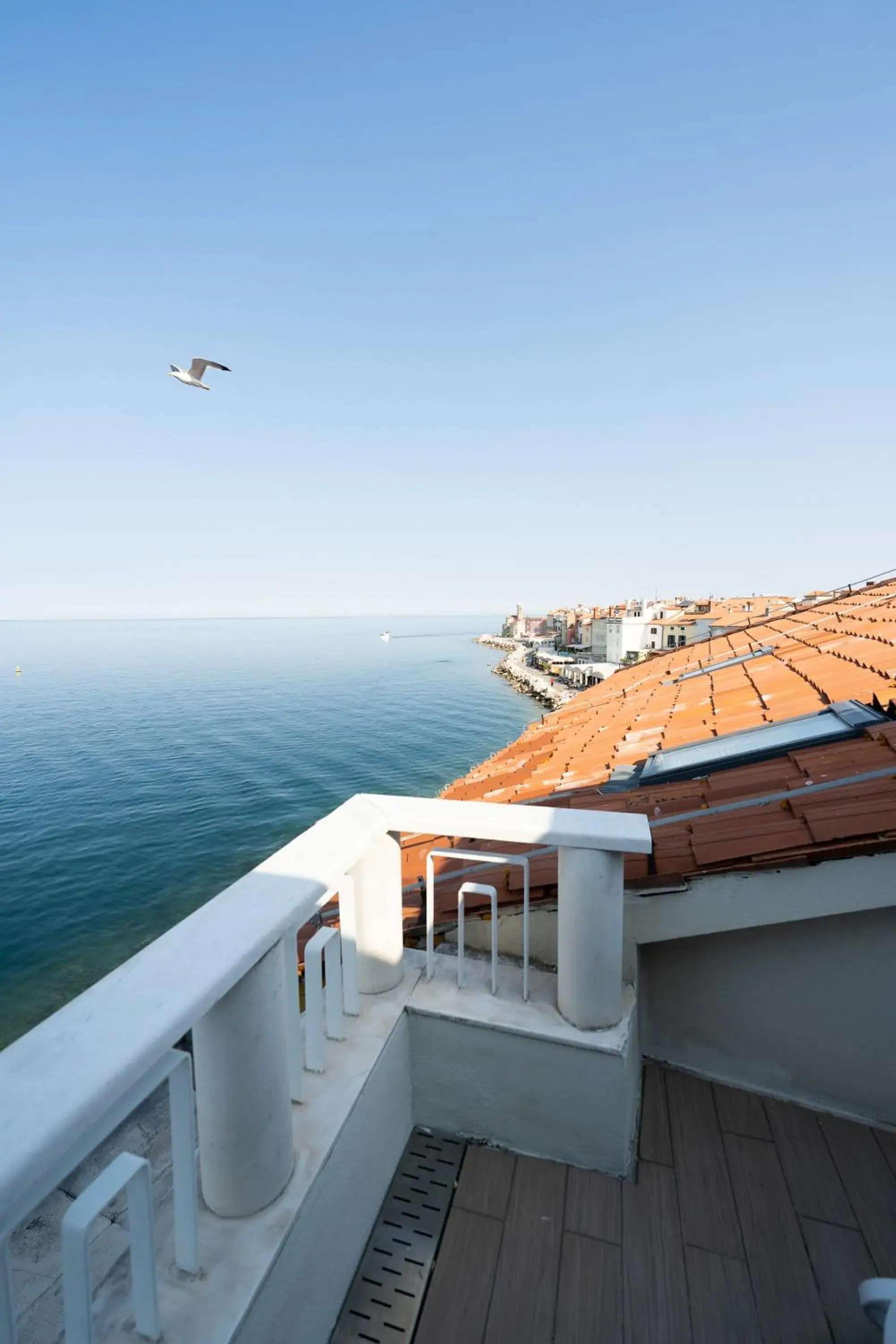 View (from property/room), Balcony/Terrace in Hotel Piran