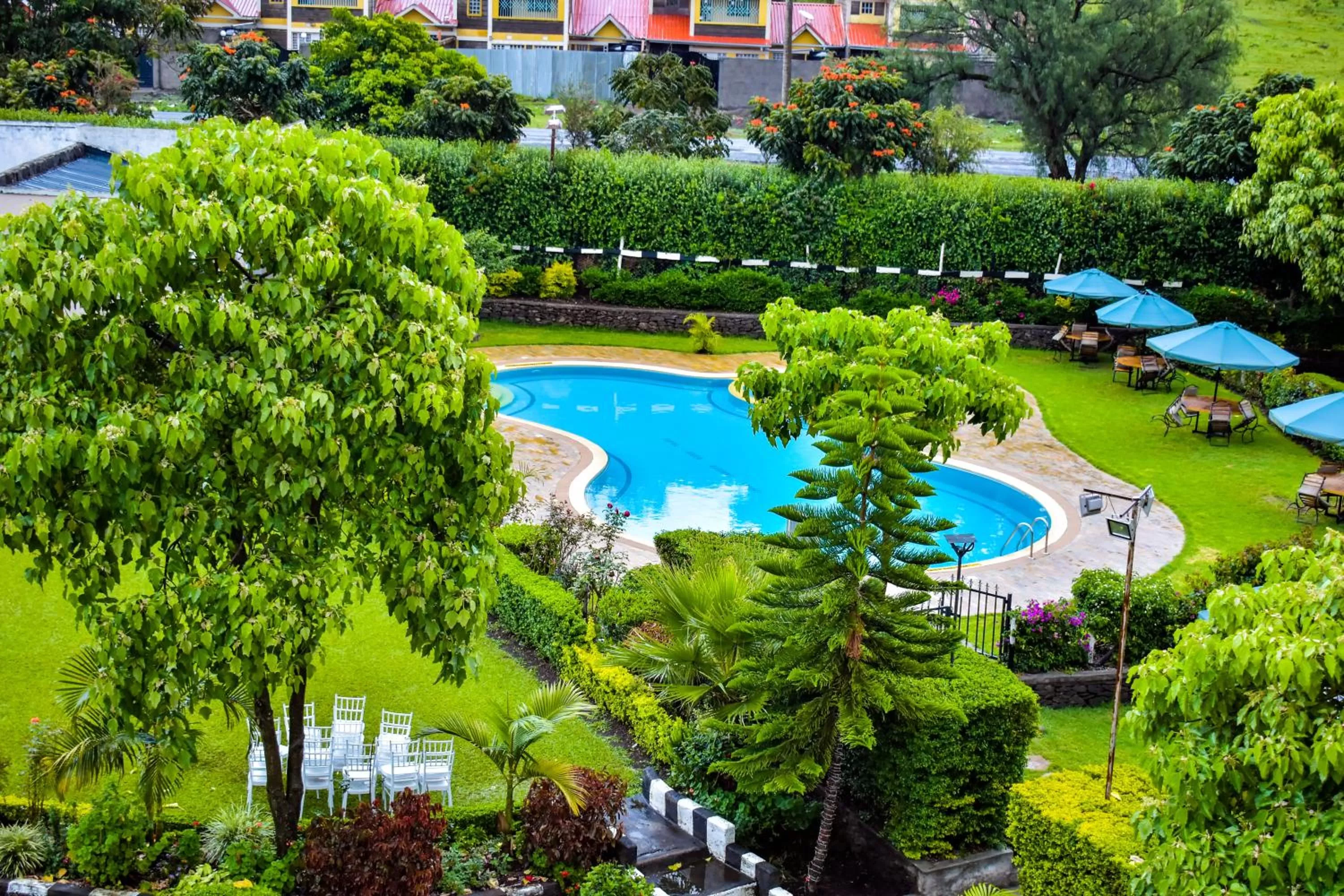 Bird's eye view, Pool View in Royal Green Gardens Resort
