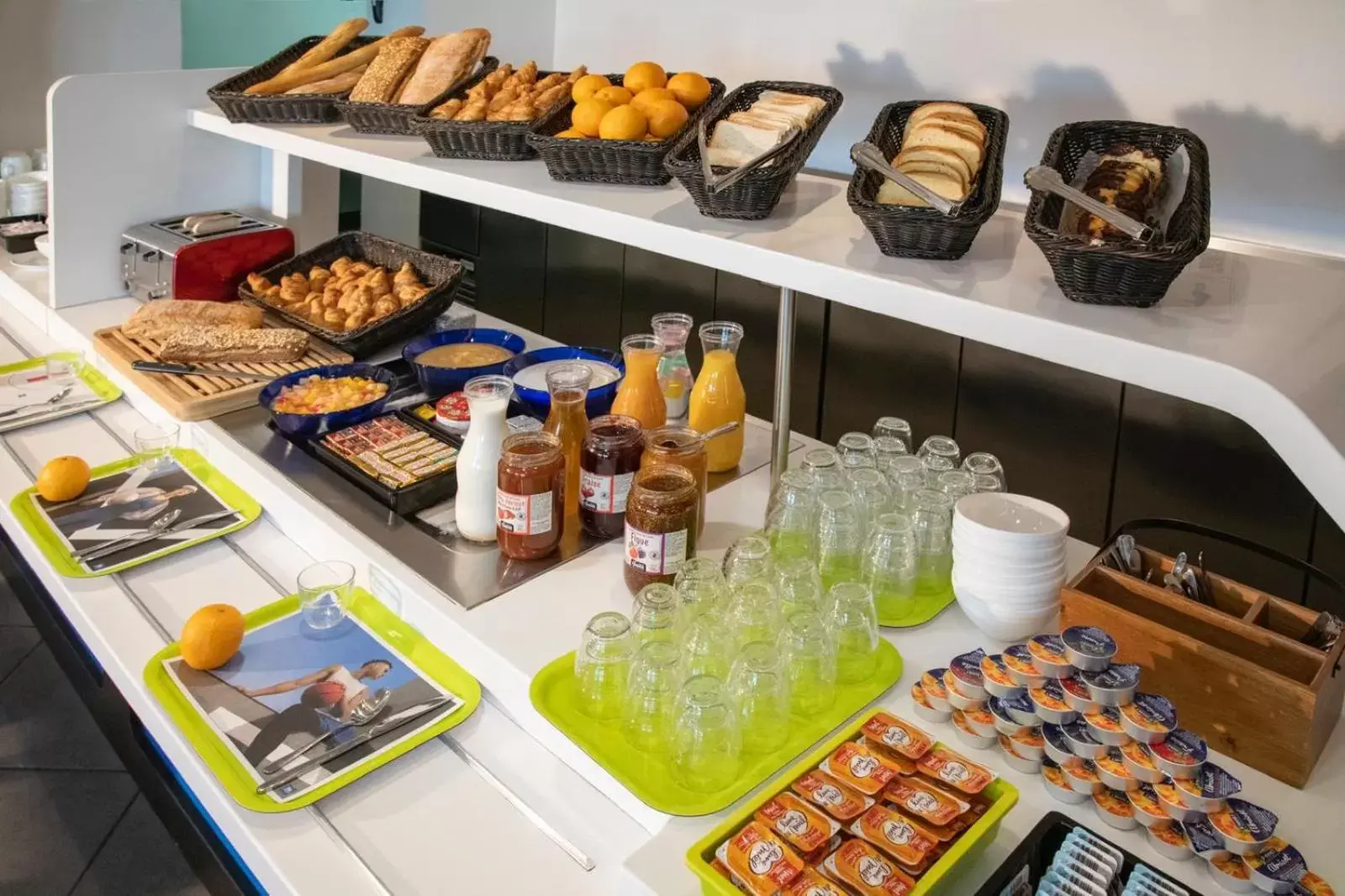 Buffet breakfast, Food in ibis budget Ajaccio