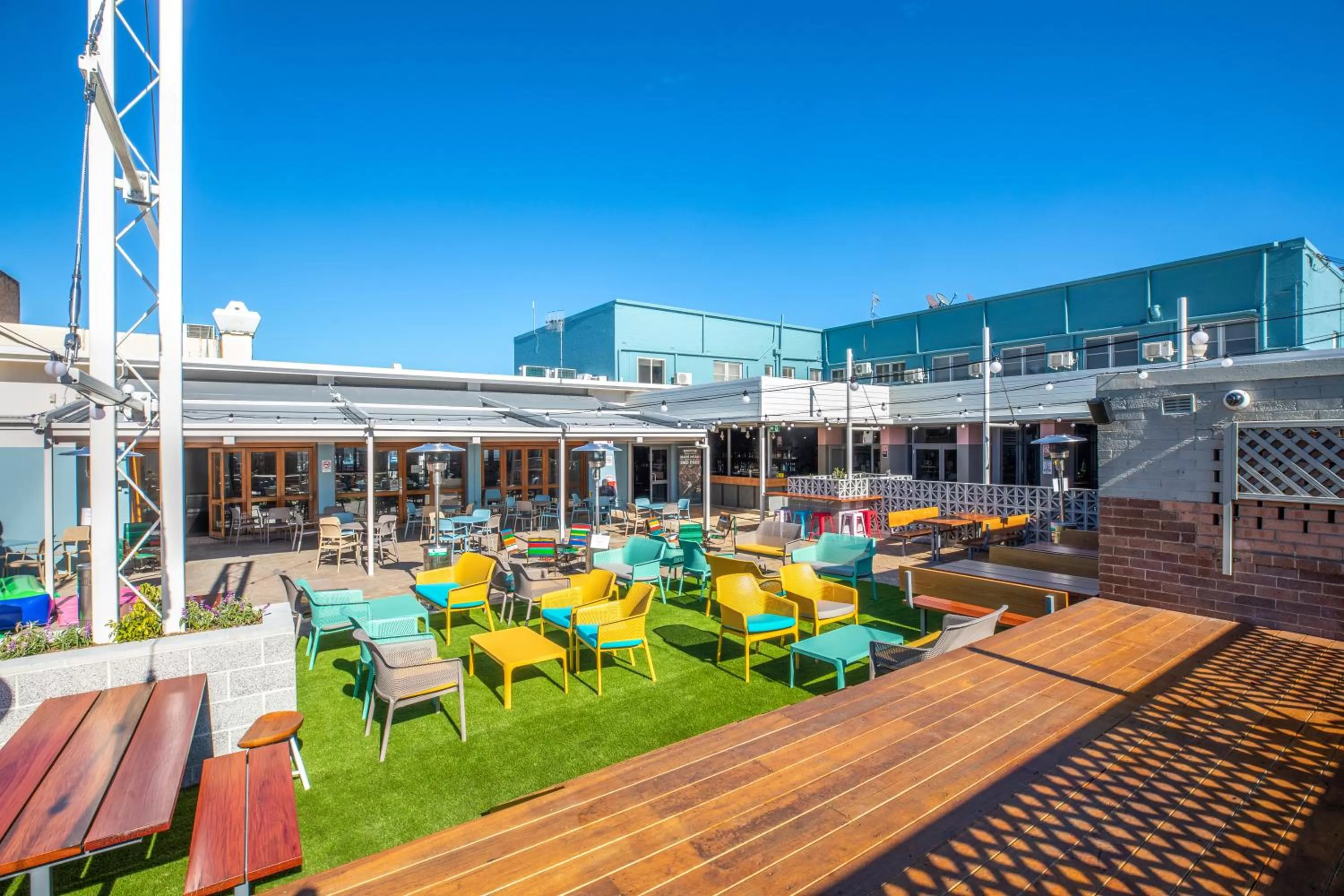 Patio in Nightcap at Ocean Beach Hotel