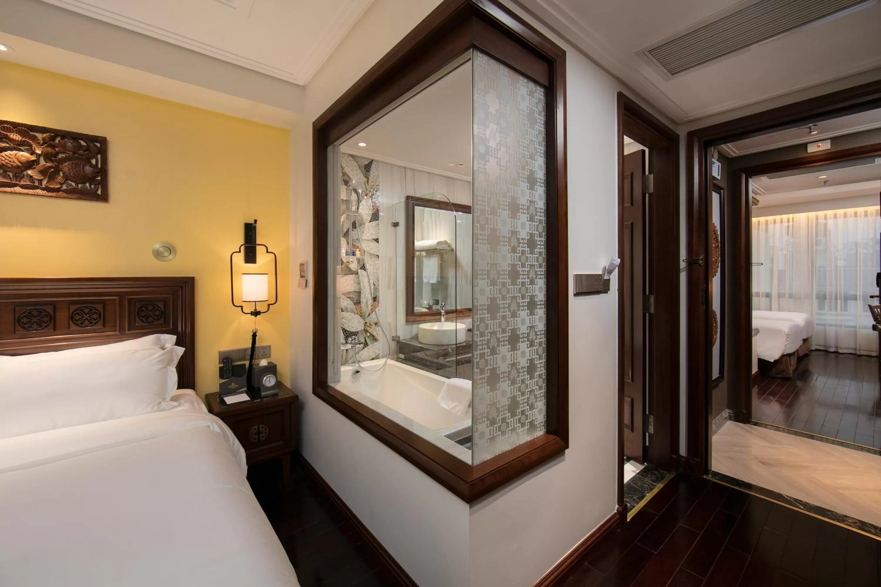 Bathroom, Bed in San Grand Hotel & Spa