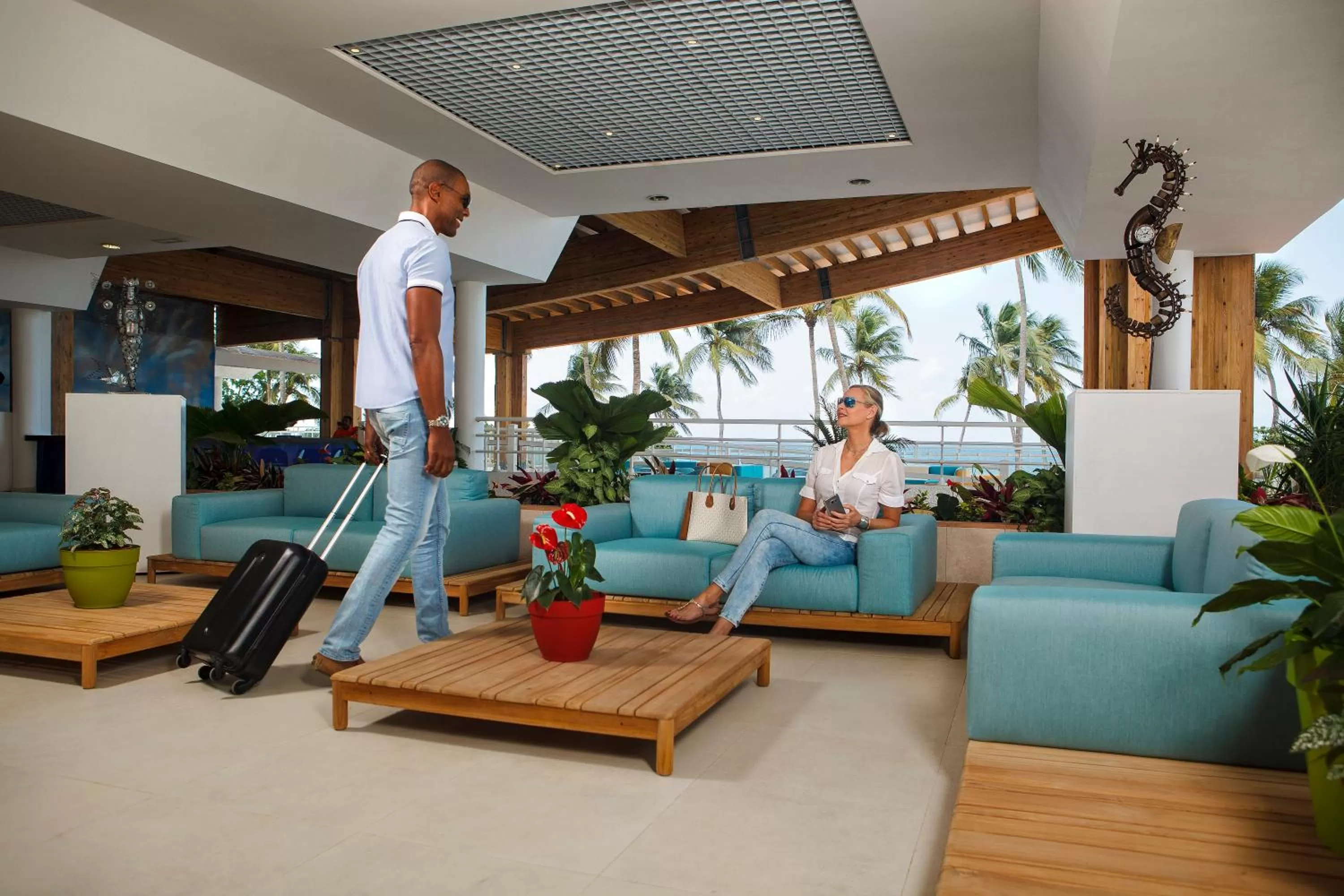 Lobby or reception in Hotel Arawak Beach Resort