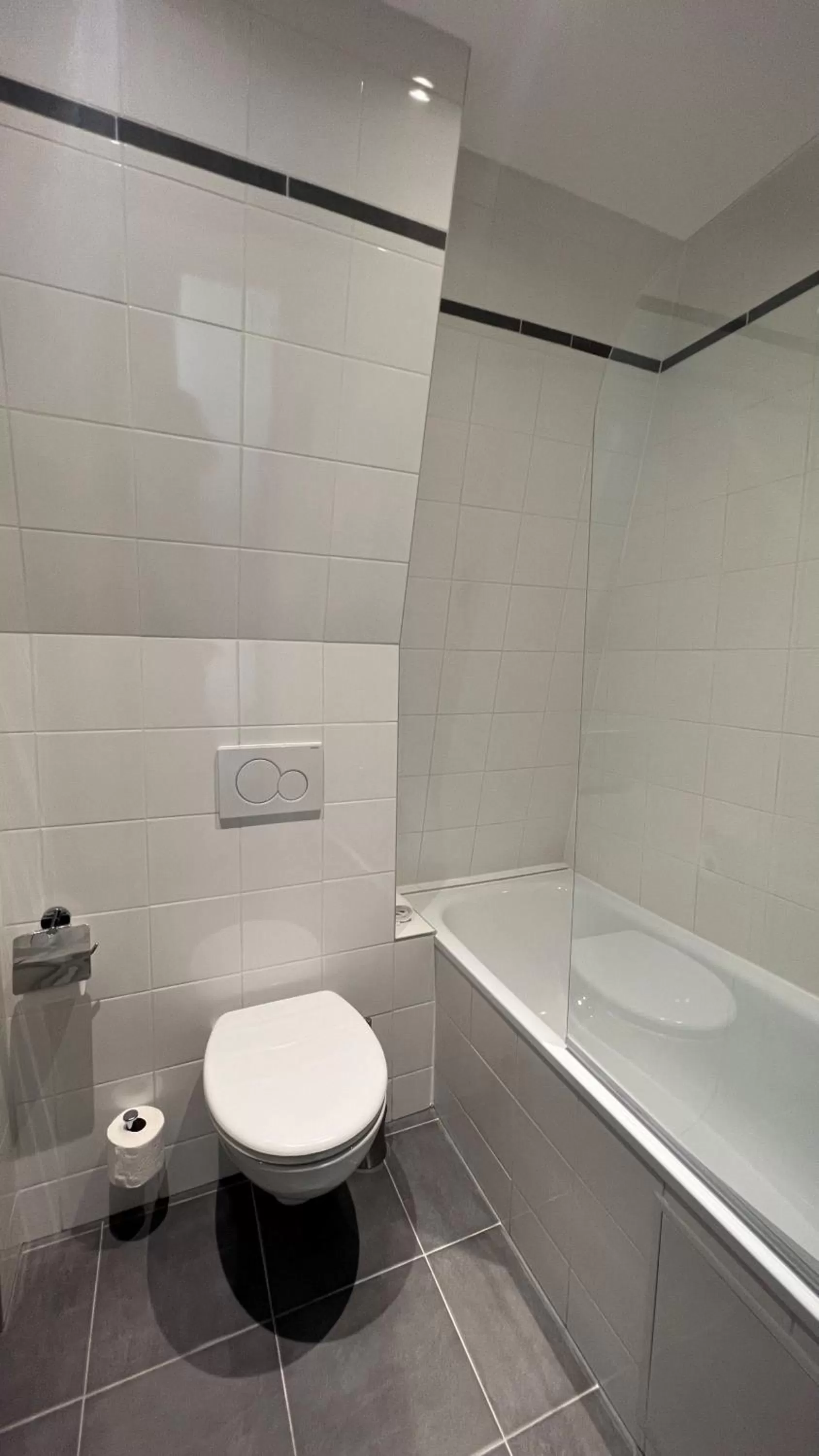 Bathroom in ibis styles Paris Montmartre Batignolles