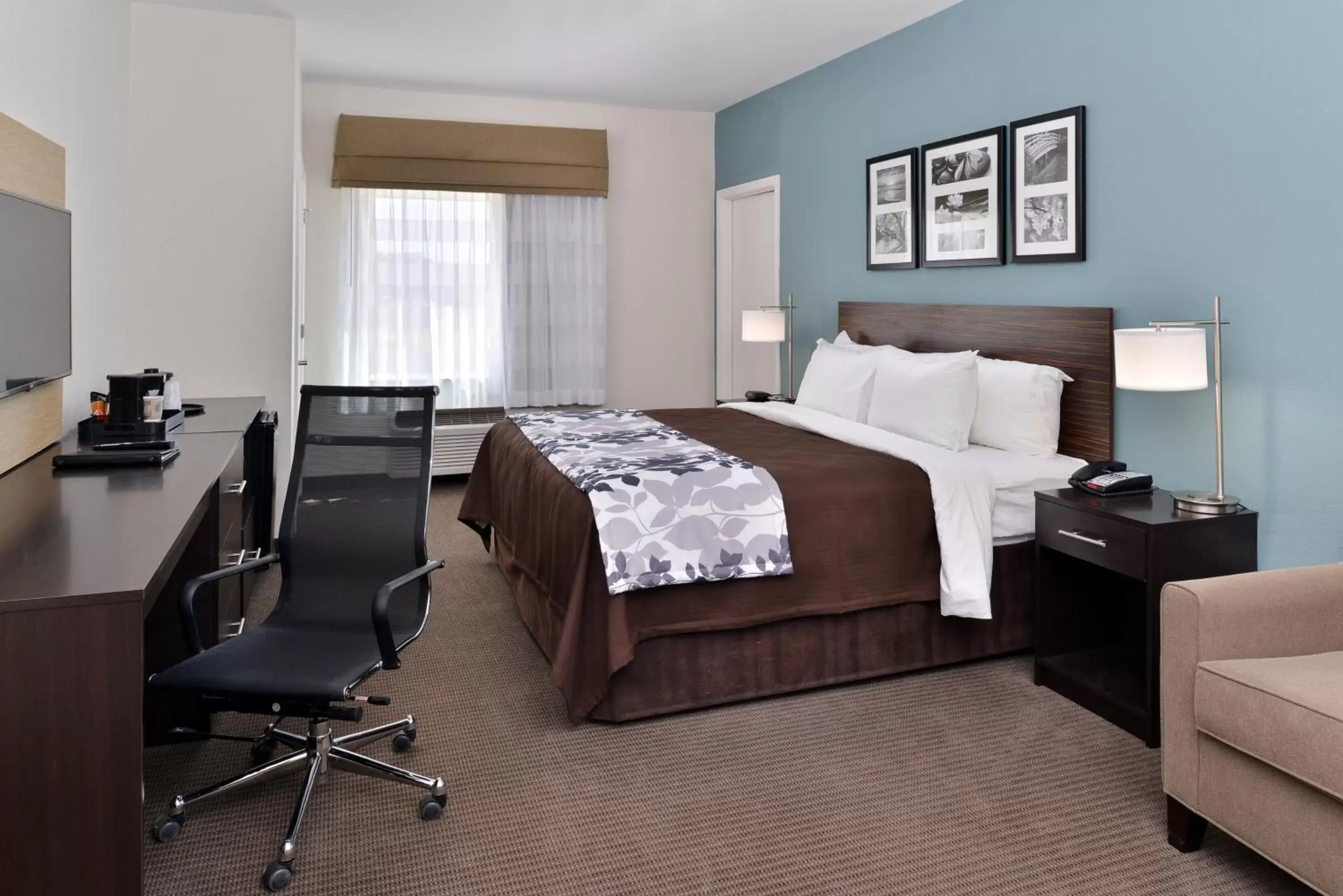 Photo of the whole room, Bed in Sleep Inn & Suites