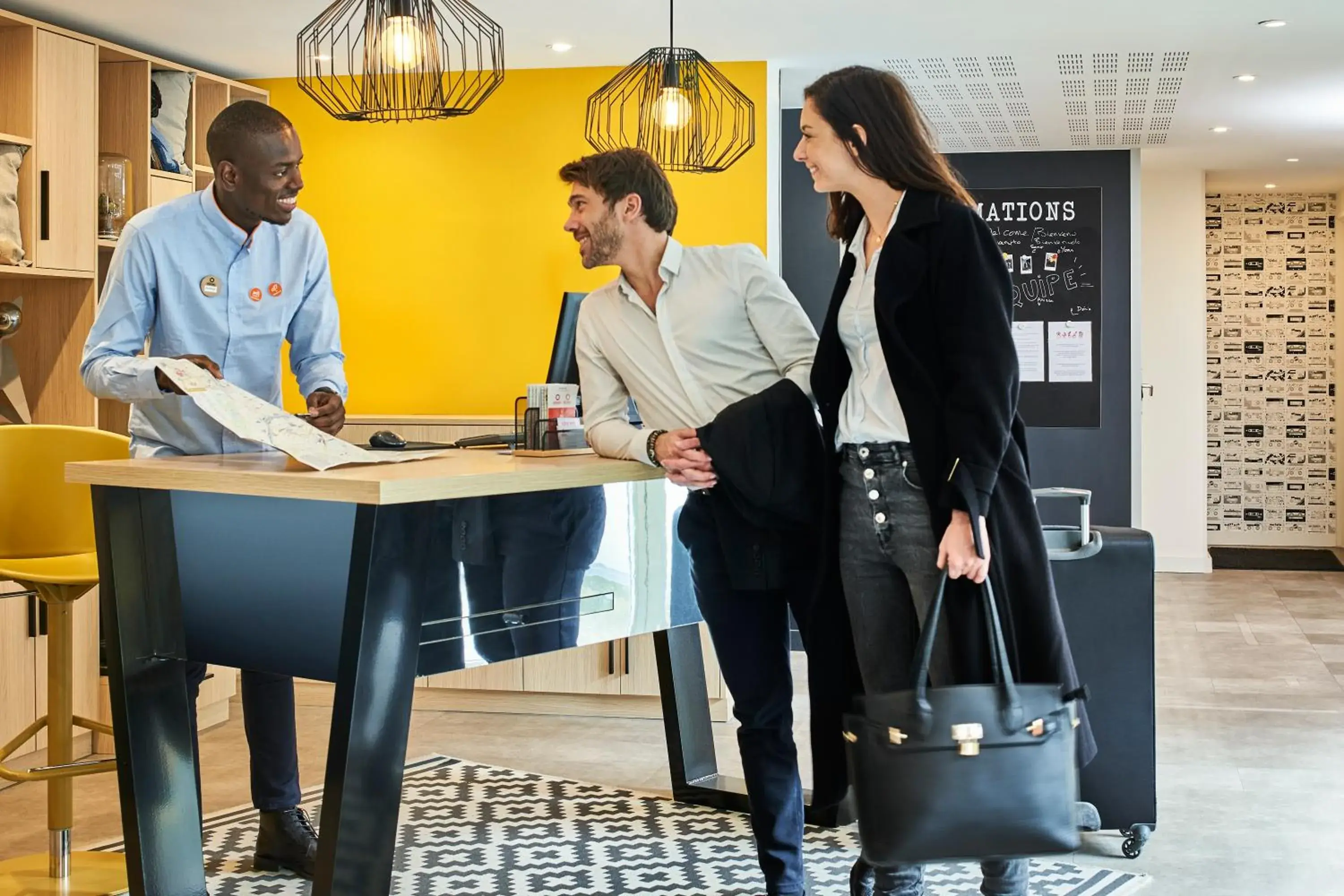 Lobby or reception in Aparthotel Adagio Access Paris Saint-Denis Pleyel Lobby or reception in Aparthotel Adagio Access Paris Saint-Denis Pleyel