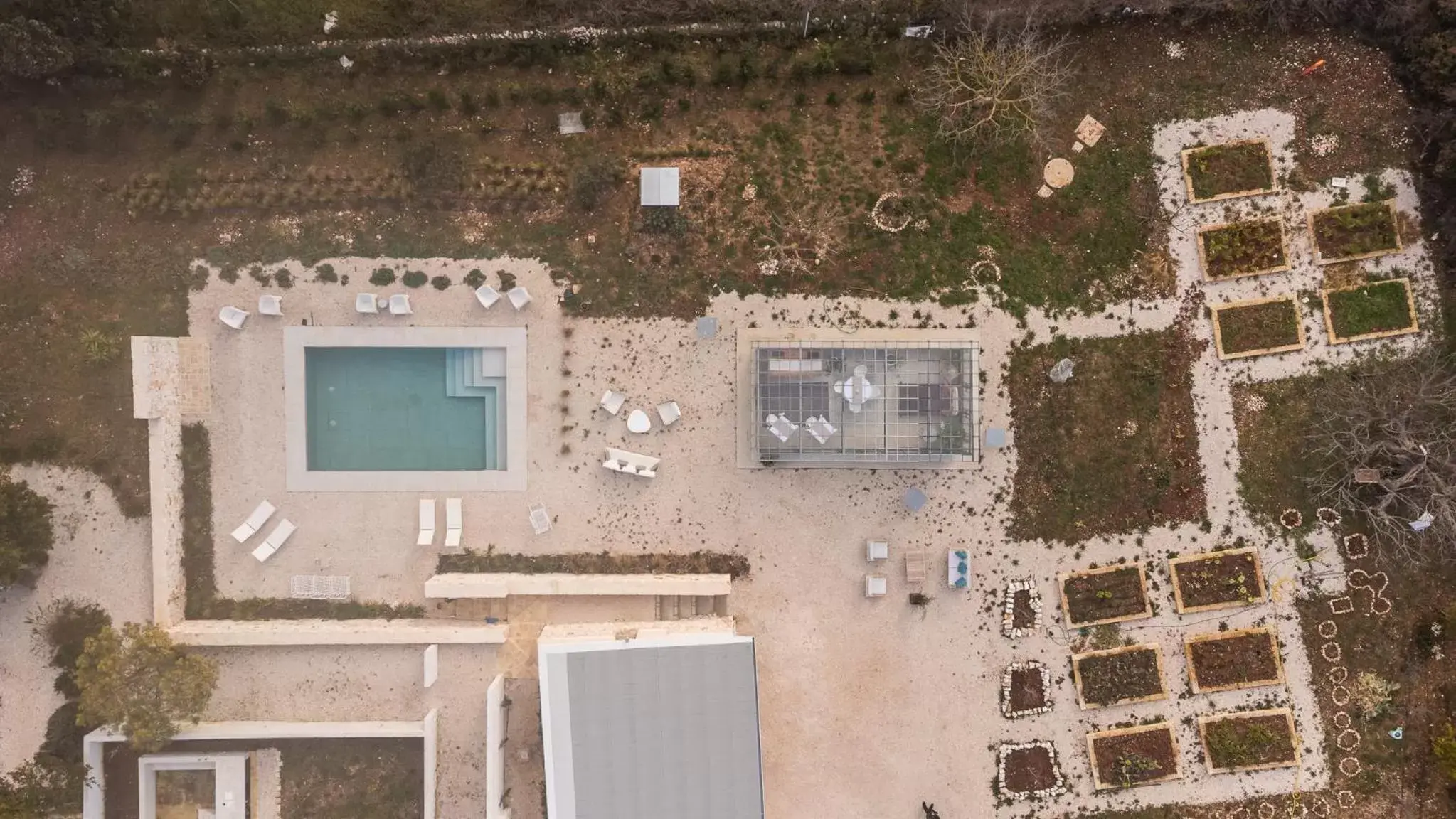 Bird's eye view, Bird's-eye View in Villa Ada-Trulli Puglia