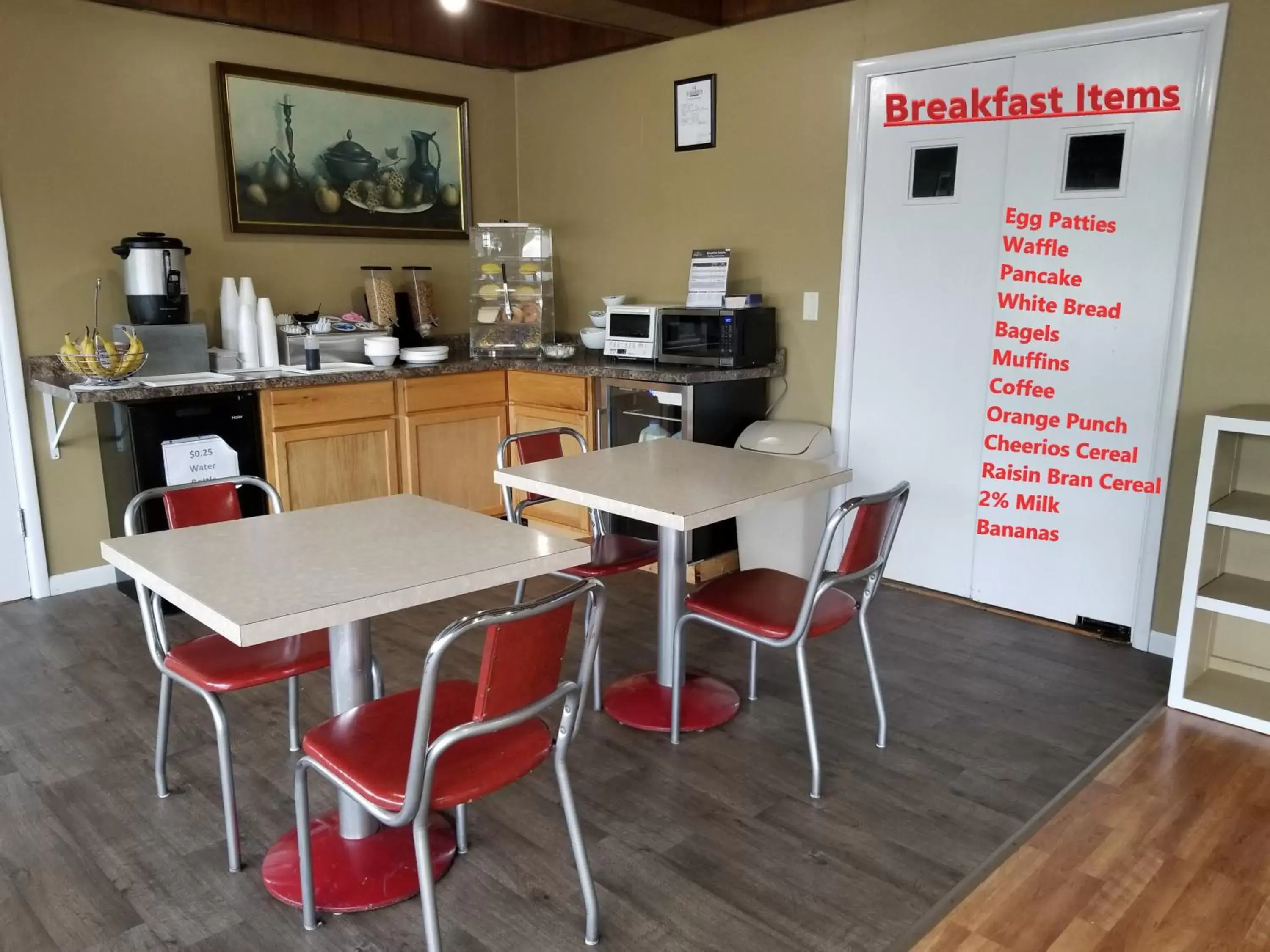 Continental breakfast in The Simplicity Inn Continental breakfast in The Simplicity Inn