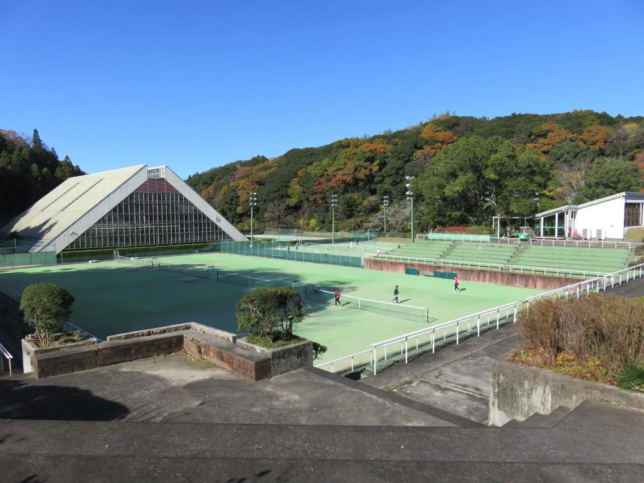 Tennis court, Swimming Pool in Tsumagoi Resort Sai no Sato