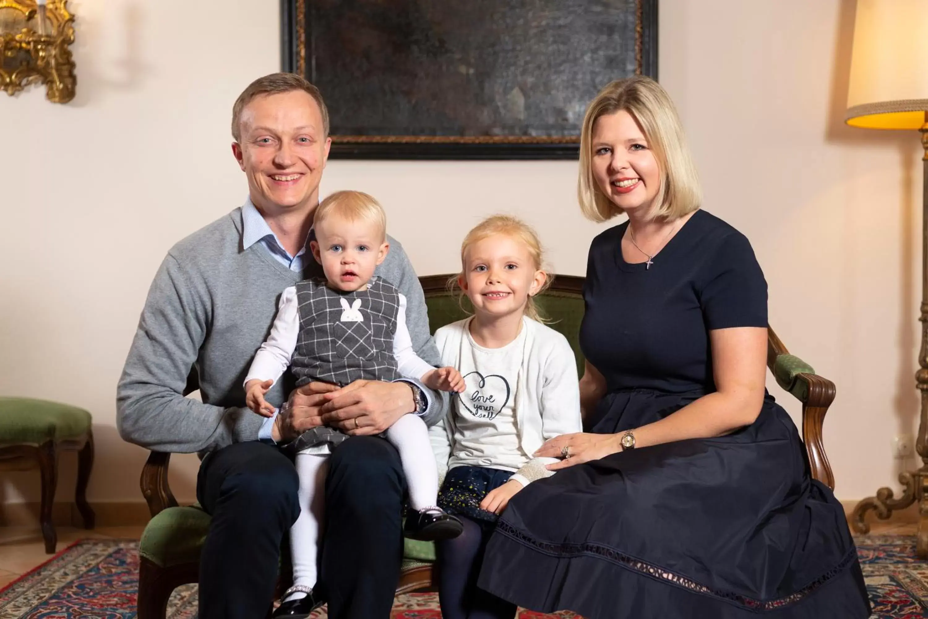 Family in Vergeiner's Hotel Traube