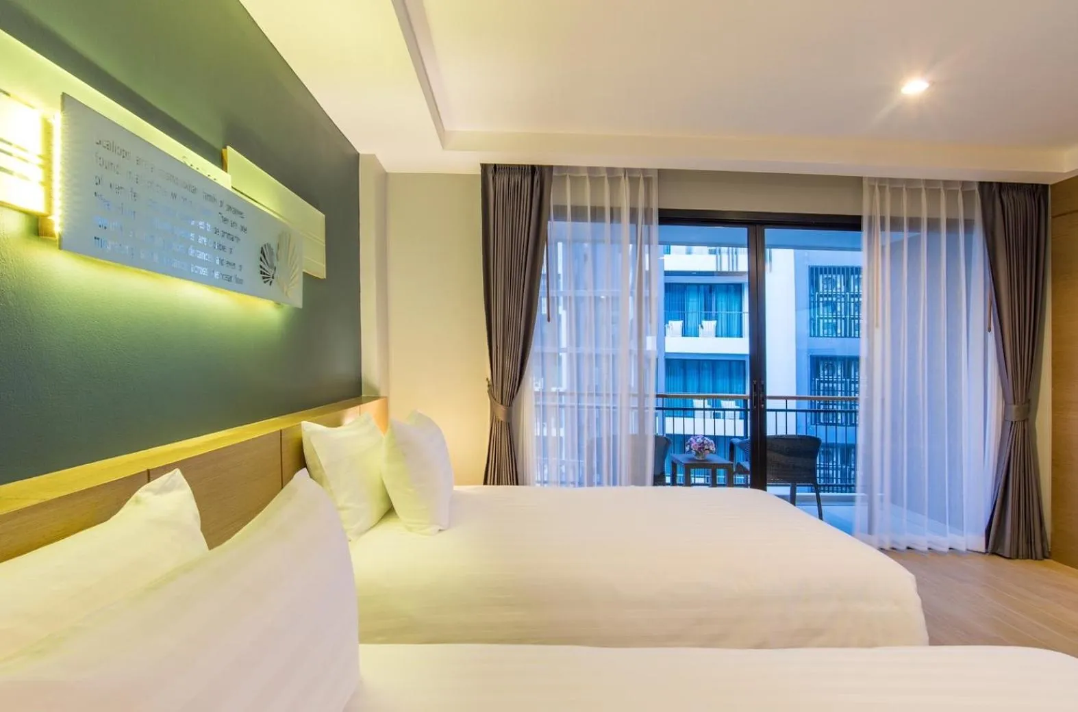 Balcony/Terrace, Bed in AVA SEA Resort Krabi, Ao Nang Beach