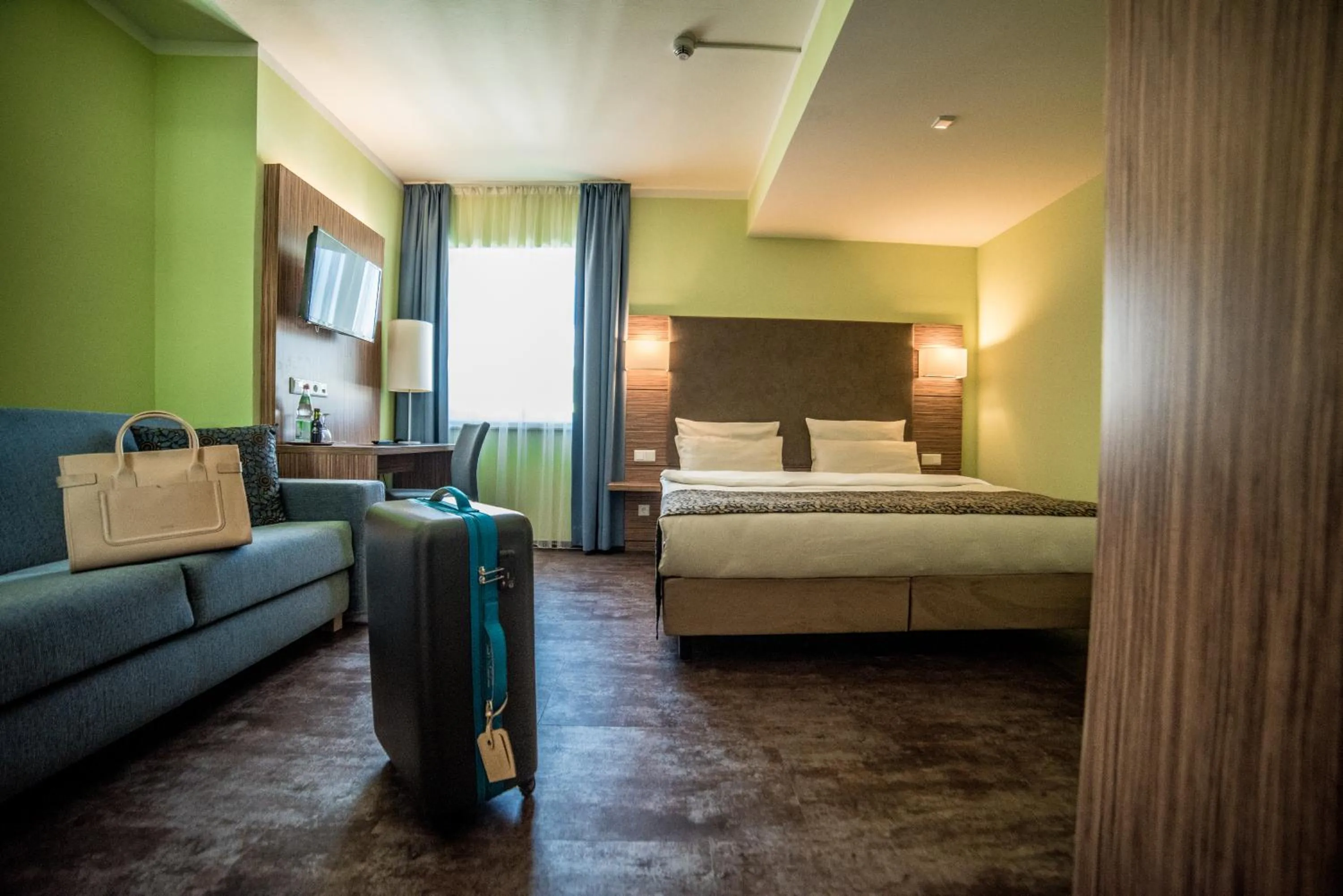 Decorative detail, Bed in Hotel Central Regensburg CityCentre, Sure Hotel Collection by Best Western