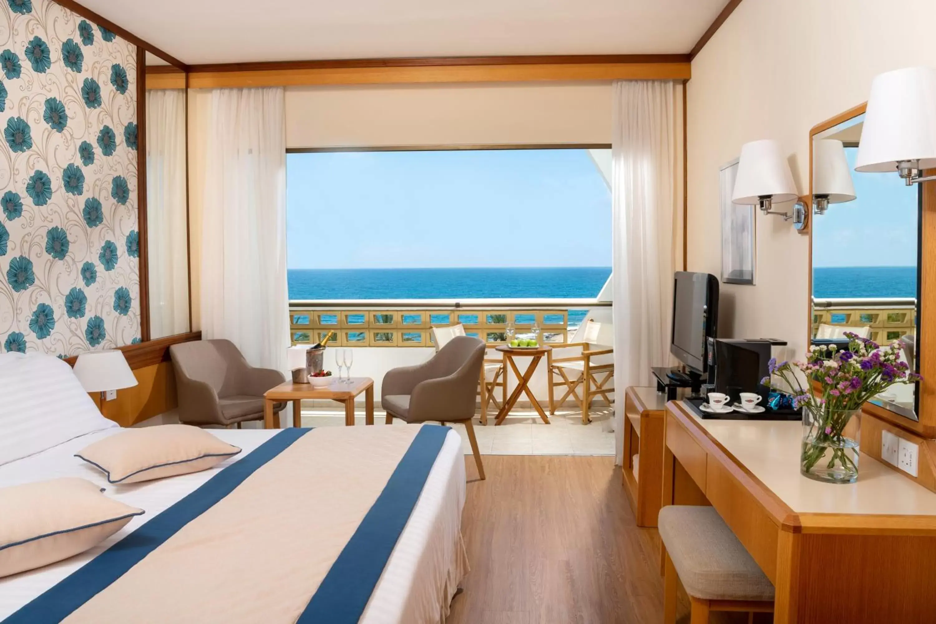 Bedroom, Sea View in Constantinou Bros Athena Royal Beach Hotel