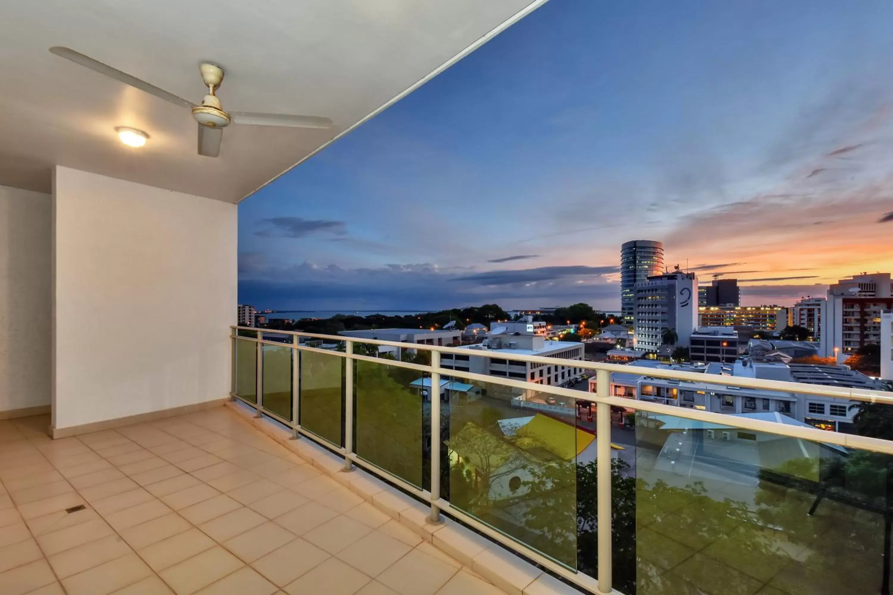 City view in Argus Apartments Darwin