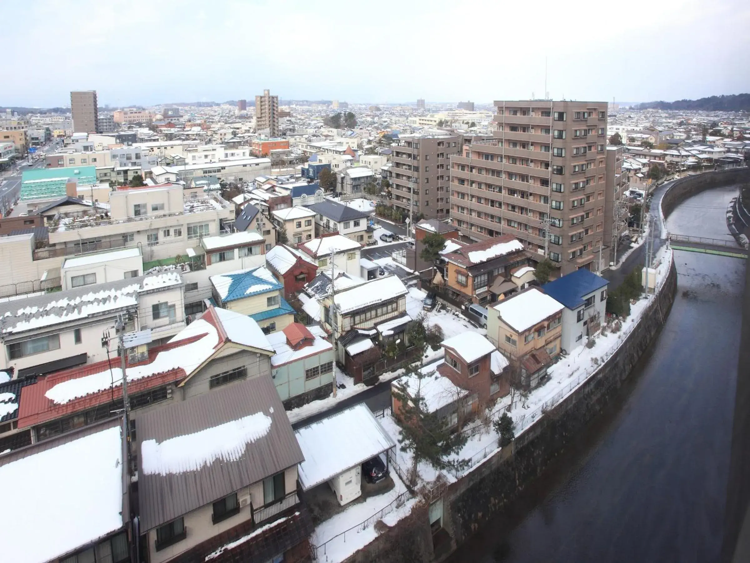 Off site, Bird's-eye View in Apa Hotel Akita-Senshukoen