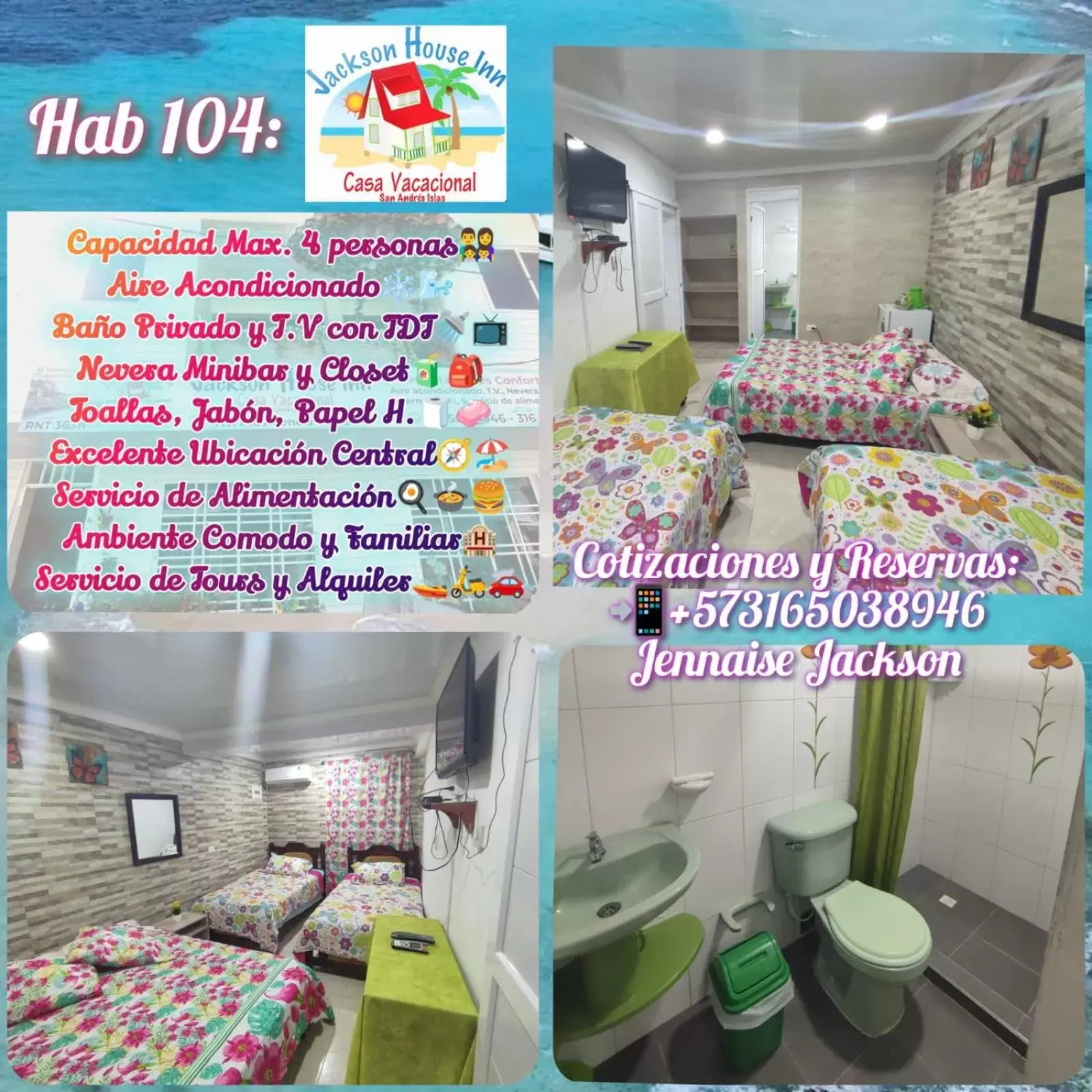 Quadruple Room with Private Bathroom in Jackson House Inn Quadruple Room with Private Bathroom in Jackson House Inn