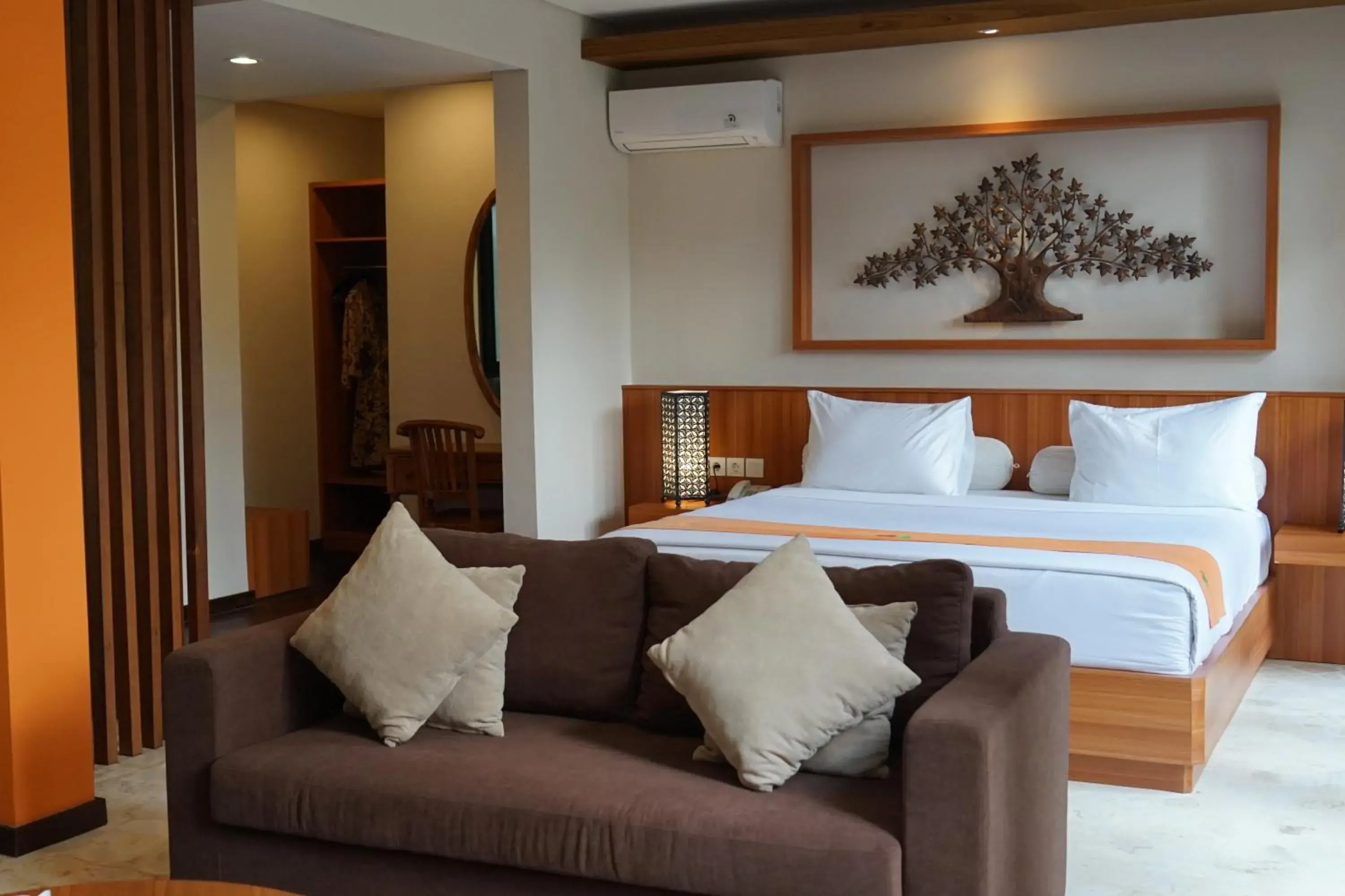 Bed in Anahata Villas and Spa Resort