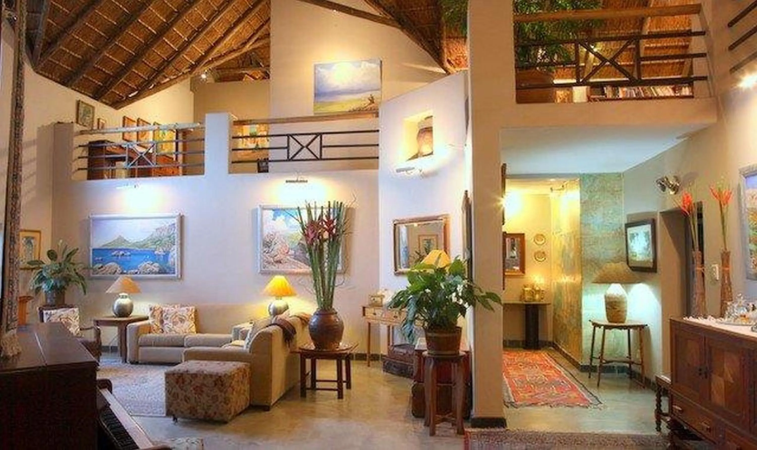 Communal lounge/ TV room in Utopia in Africa Guest Villa