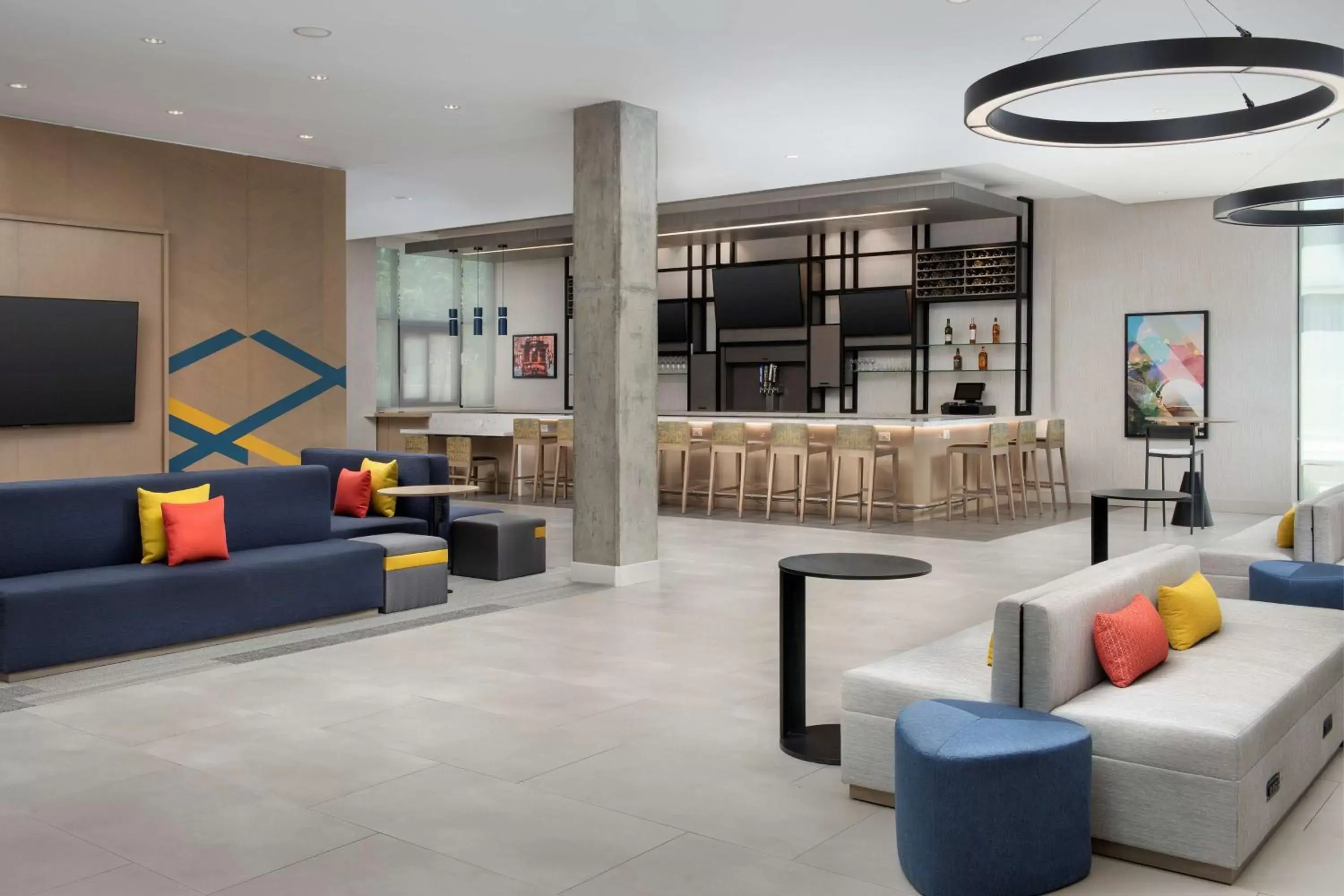 Dining area, Lobby/Reception in Hilton Garden Inn San Jose Airport