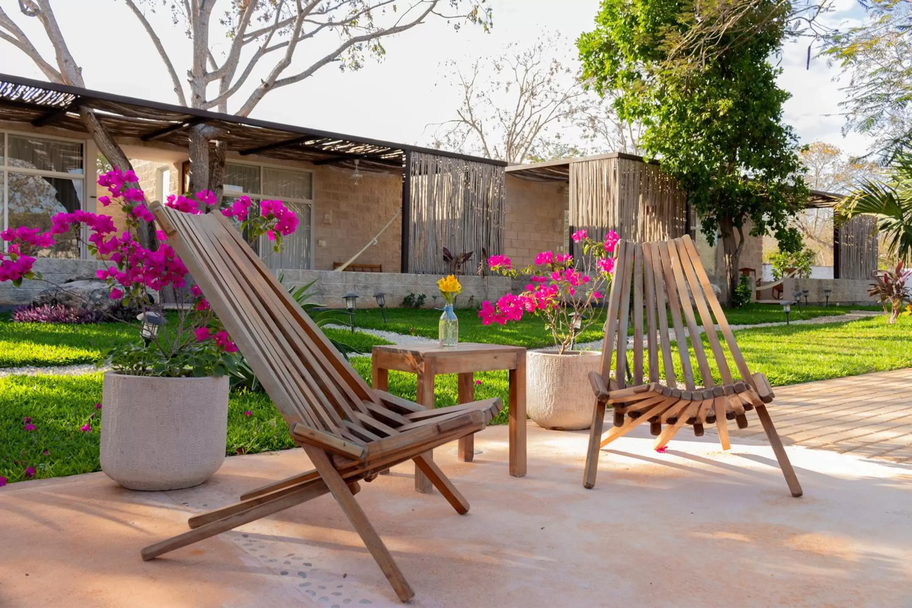 Patio in Hotel Casa de Campo Conkal Merida