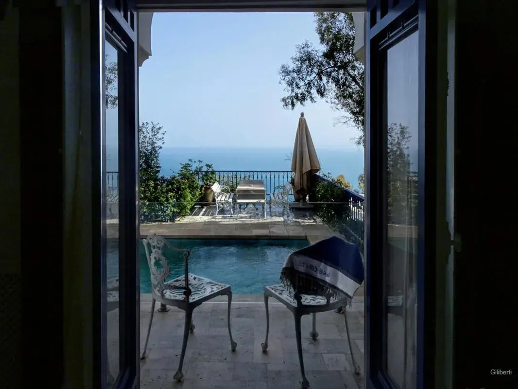 Bedroom in La Villa Bleue