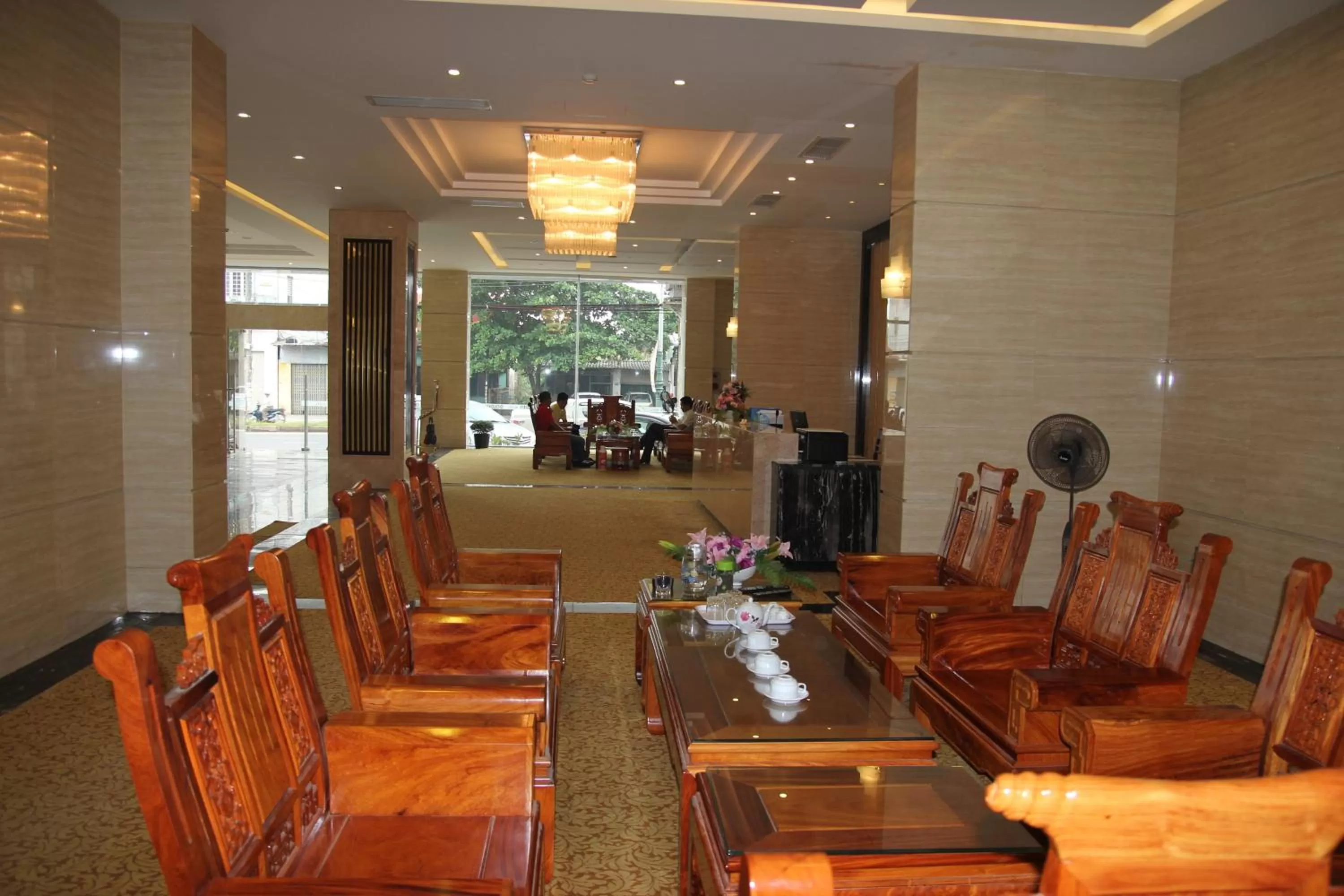 Communal lounge/ TV room in Golden Quang Tri Hotel