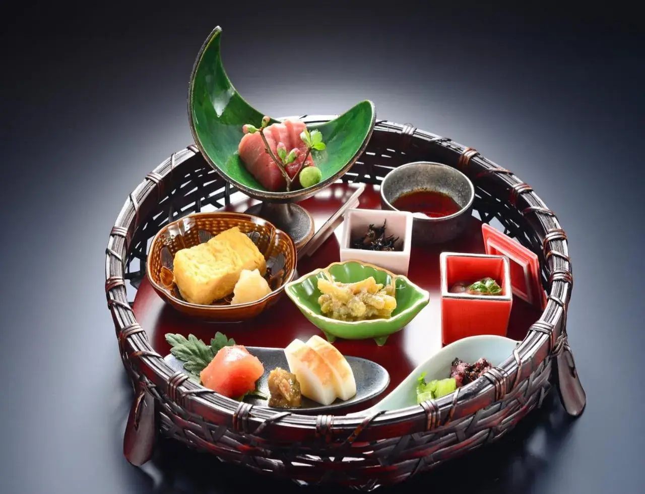 Food close-up in Balinese onsen ryokan Hakone Airu