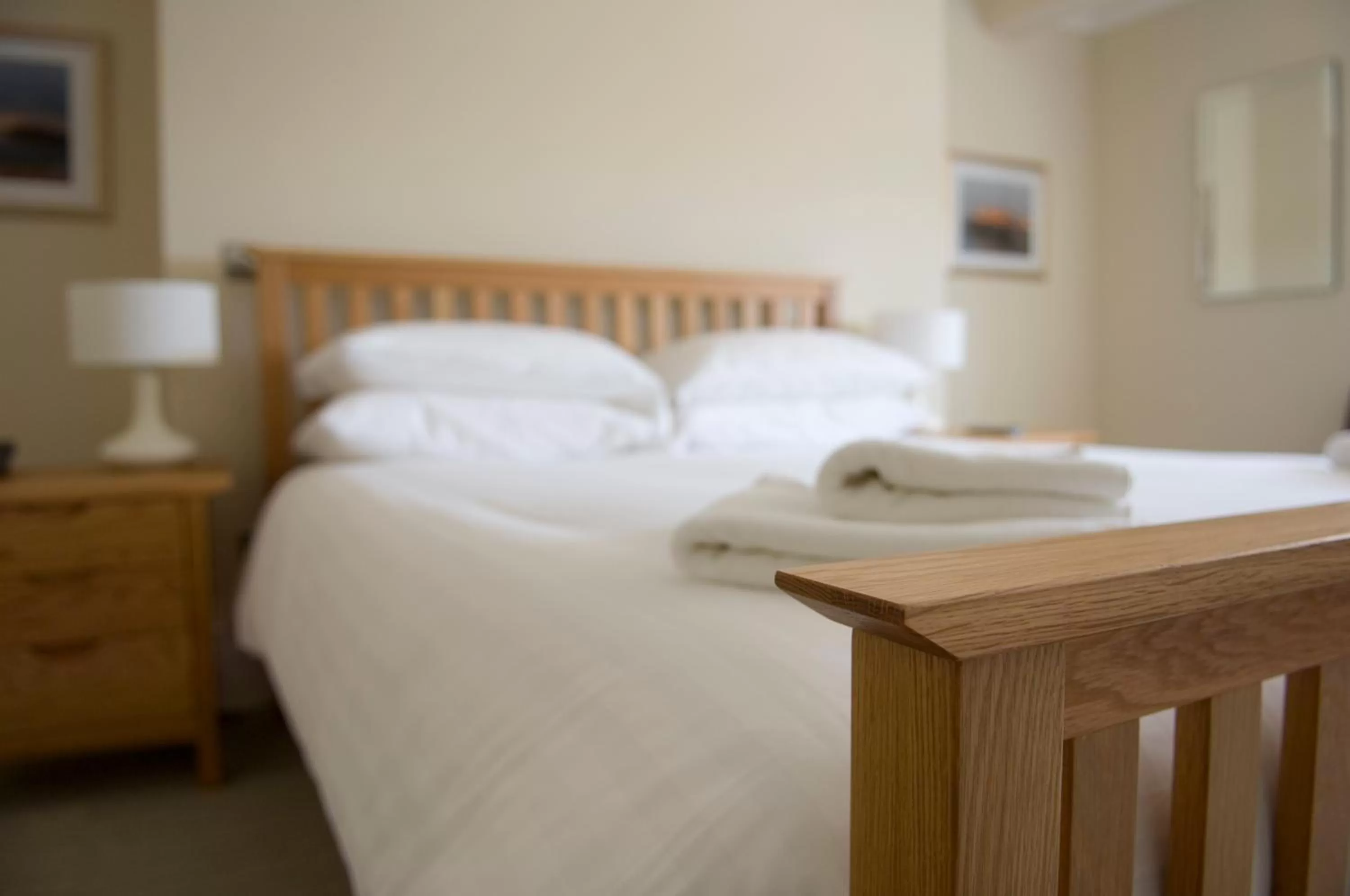 Bed in The White Rock Hotel