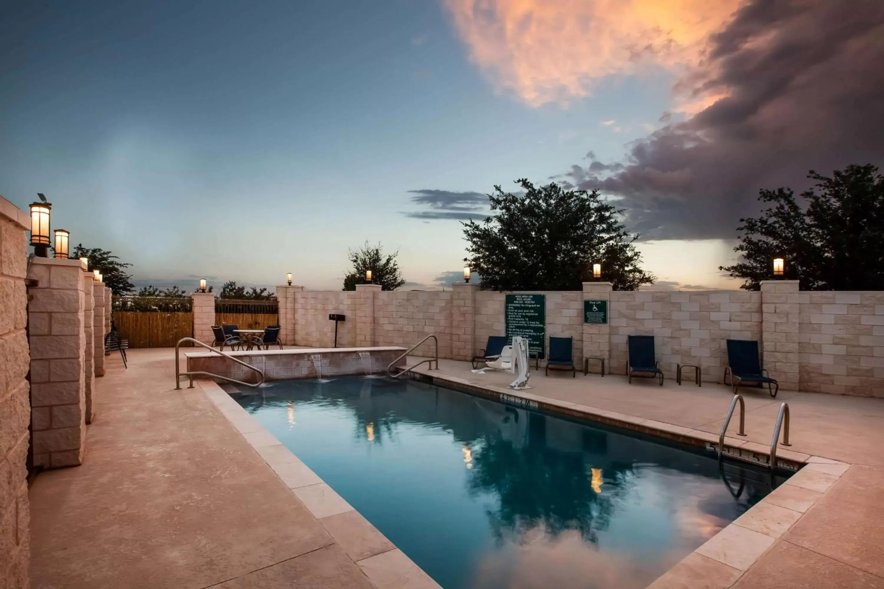 Night, Swimming Pool in La Quinta by Wyndham Odessa North