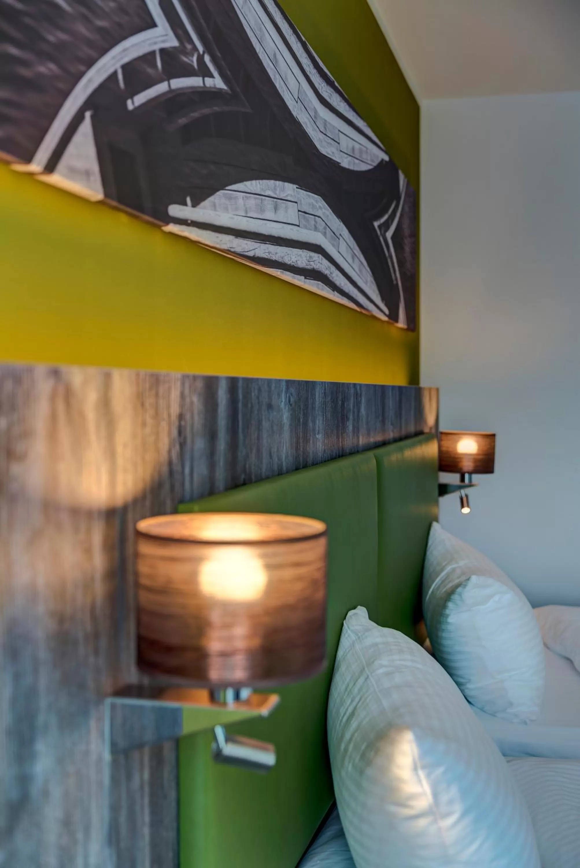 Decorative detail, Bed in ibis Styles Tuebingen