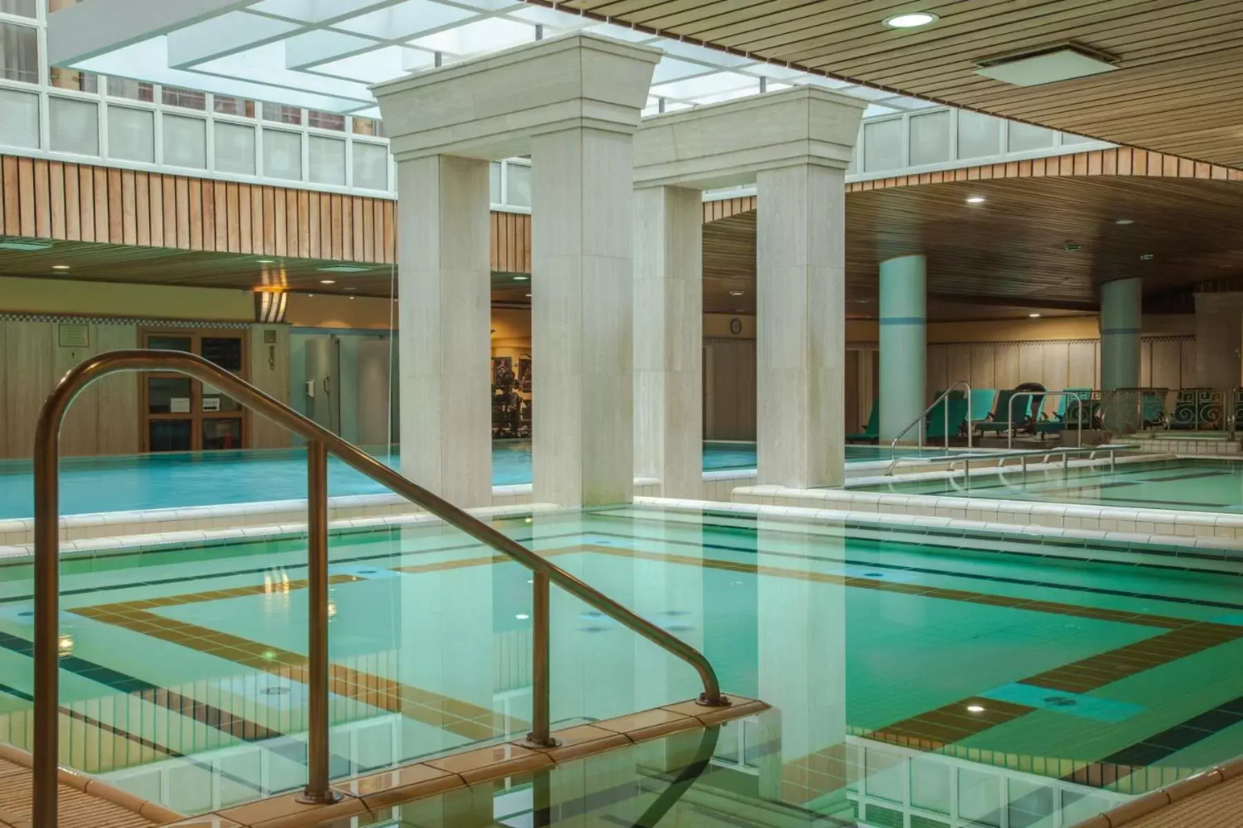 Hot Spring Bath, Swimming Pool in The Aquincum Hotel Budapest