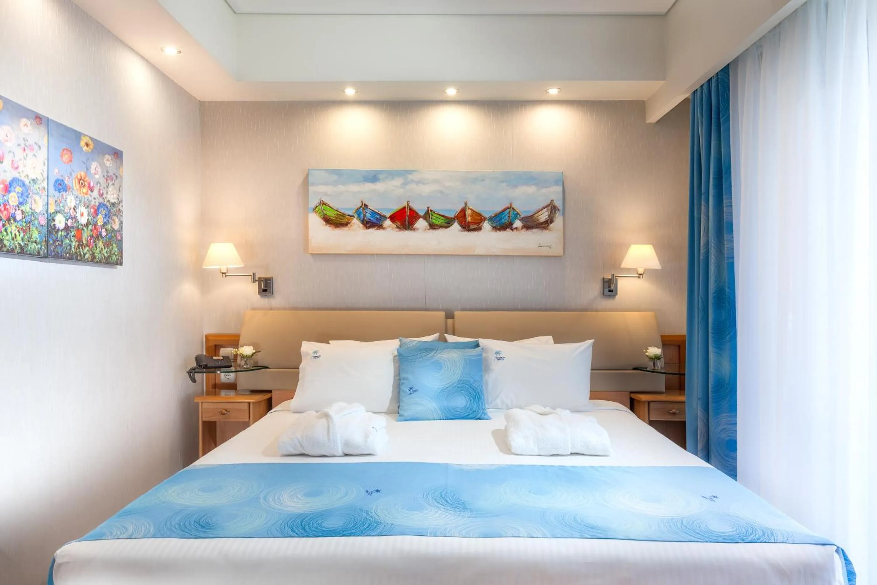 Bed in Tropical Hotel