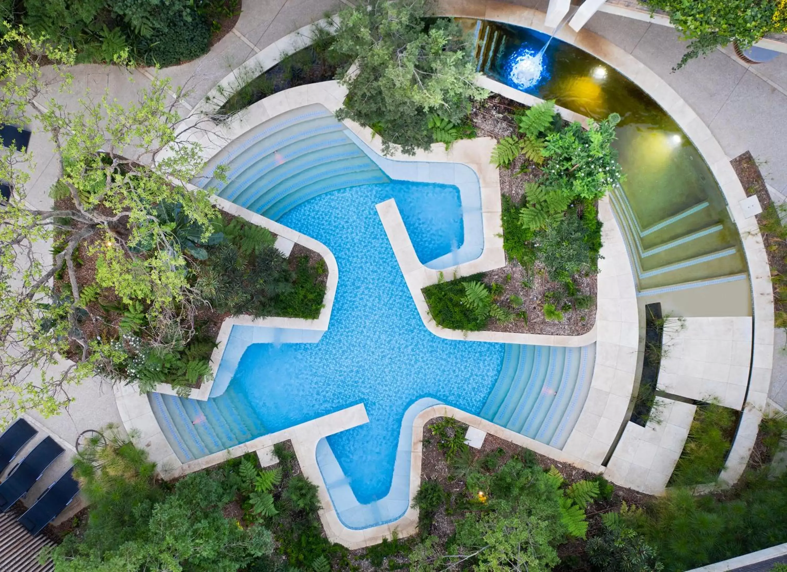 Pool view, Bird's-eye View in The Houghton Hotel, Spa, Wellness & Golf