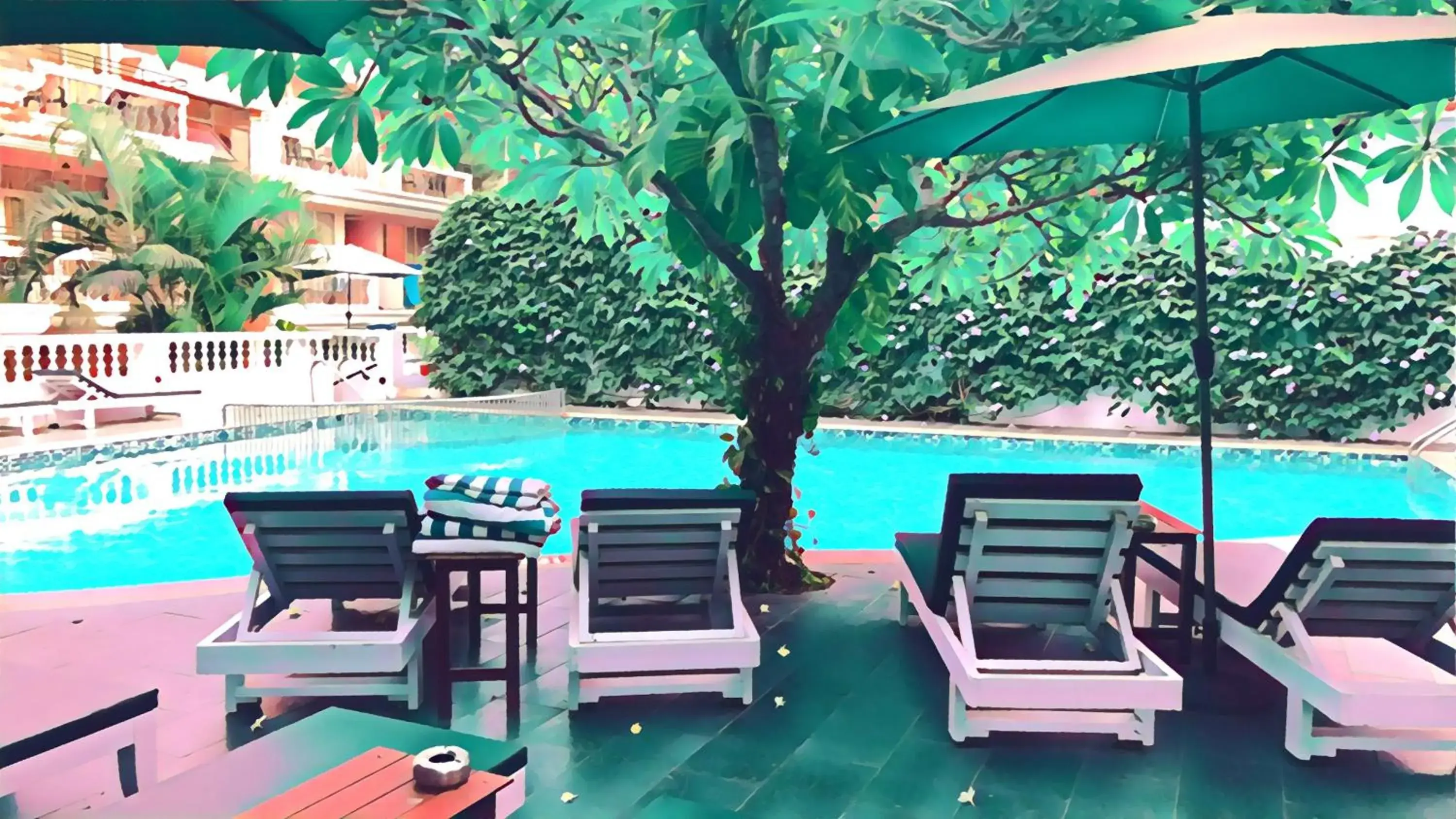 Swimming Pool in Quality Inn Ocean Palms Goa