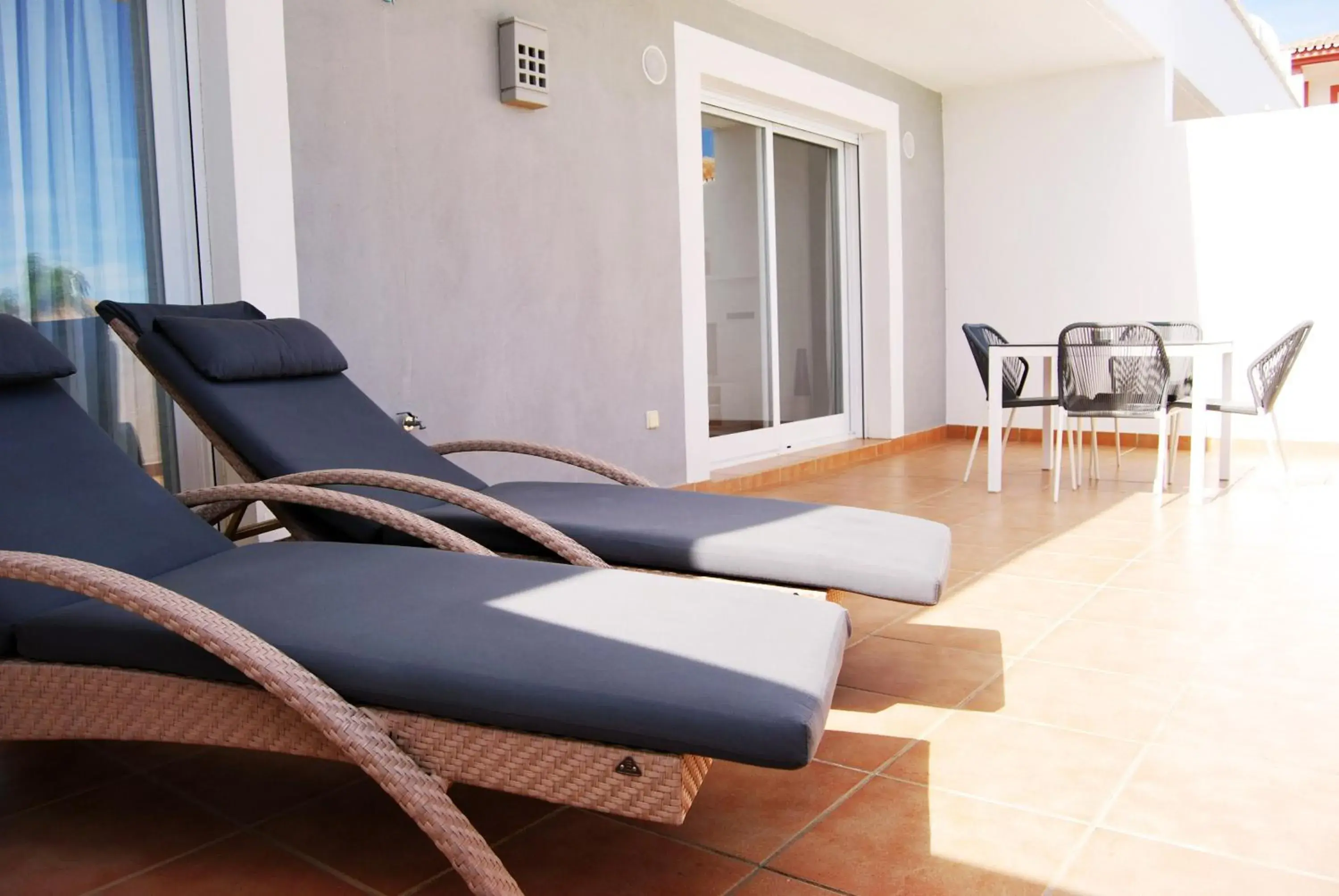 Balcony/Terrace, Seating Area in Cortijo Del Mar Resort