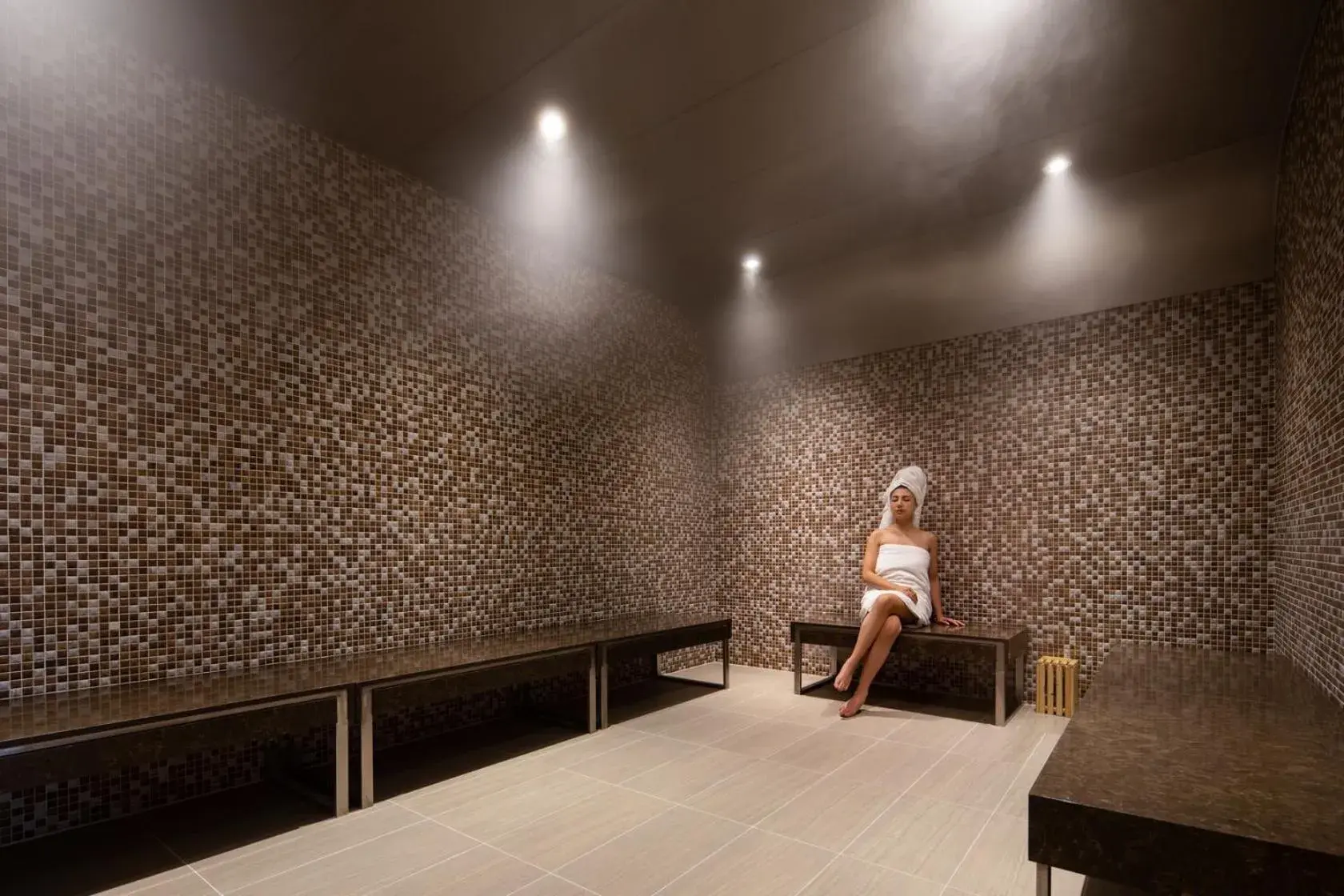 Steam room in Oakwood Residence Hanoi