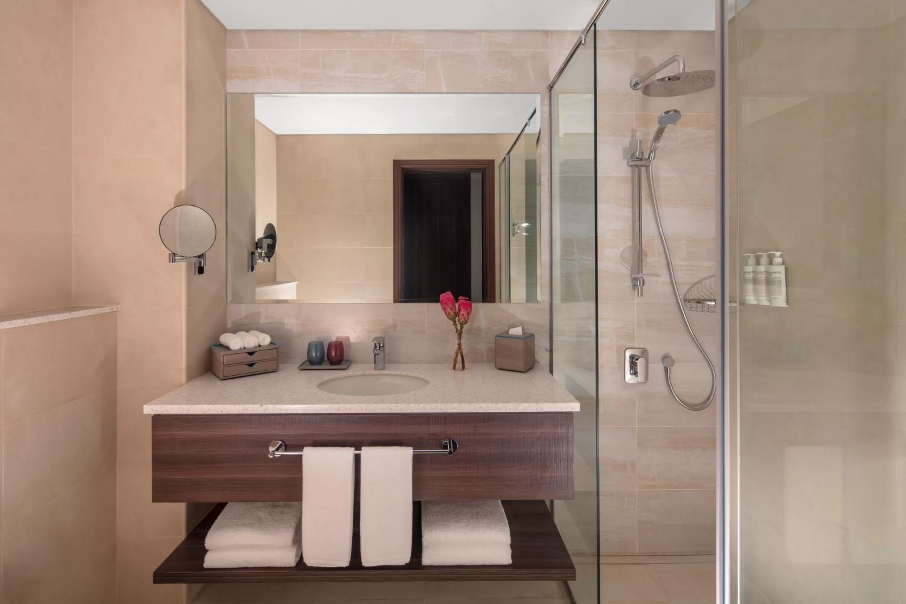 Shower in Avani Plus Palm View Dubai Hotel & Suites