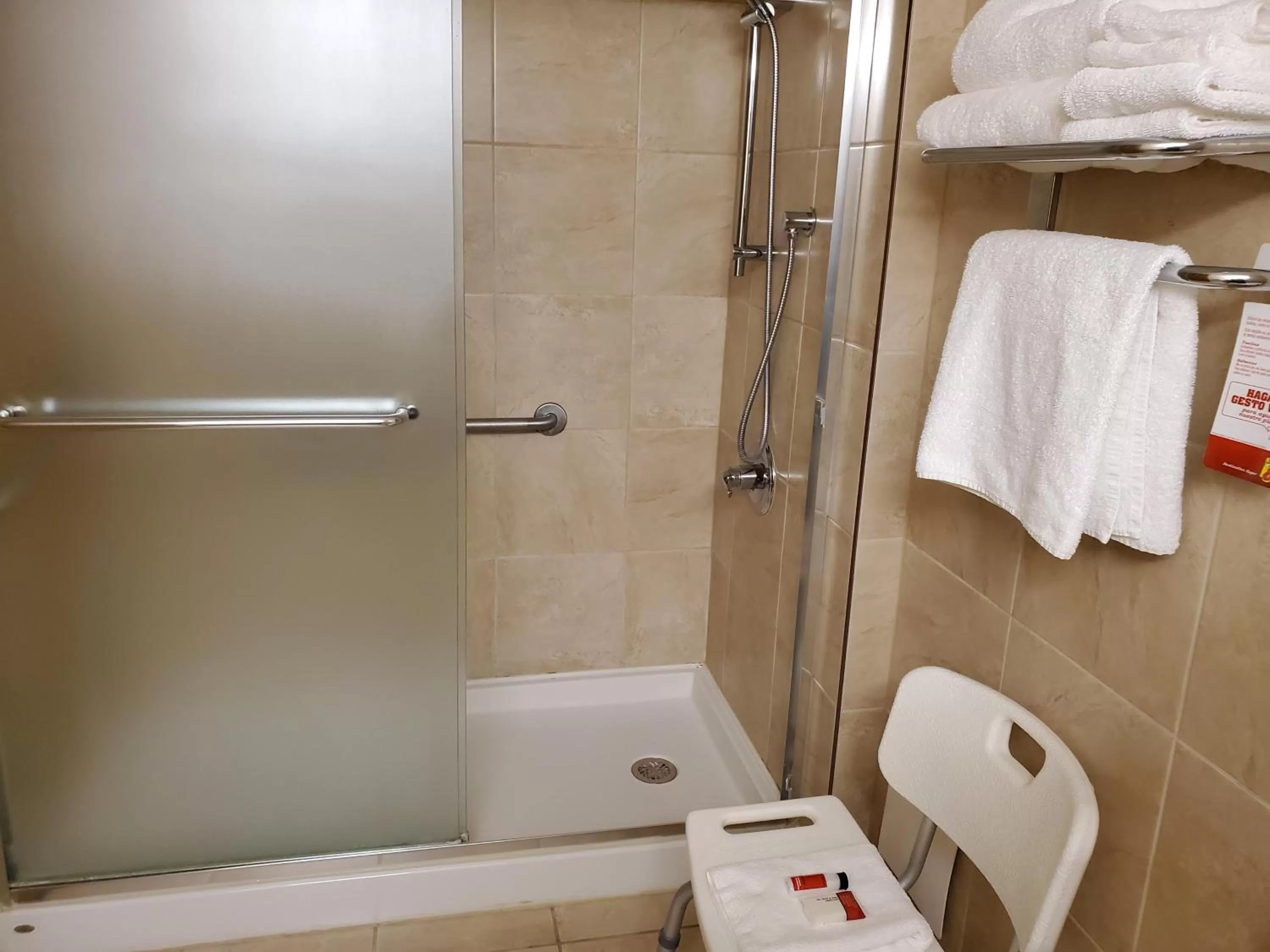 Bathroom in Super 8 by Wyndham Edmonton International Airport