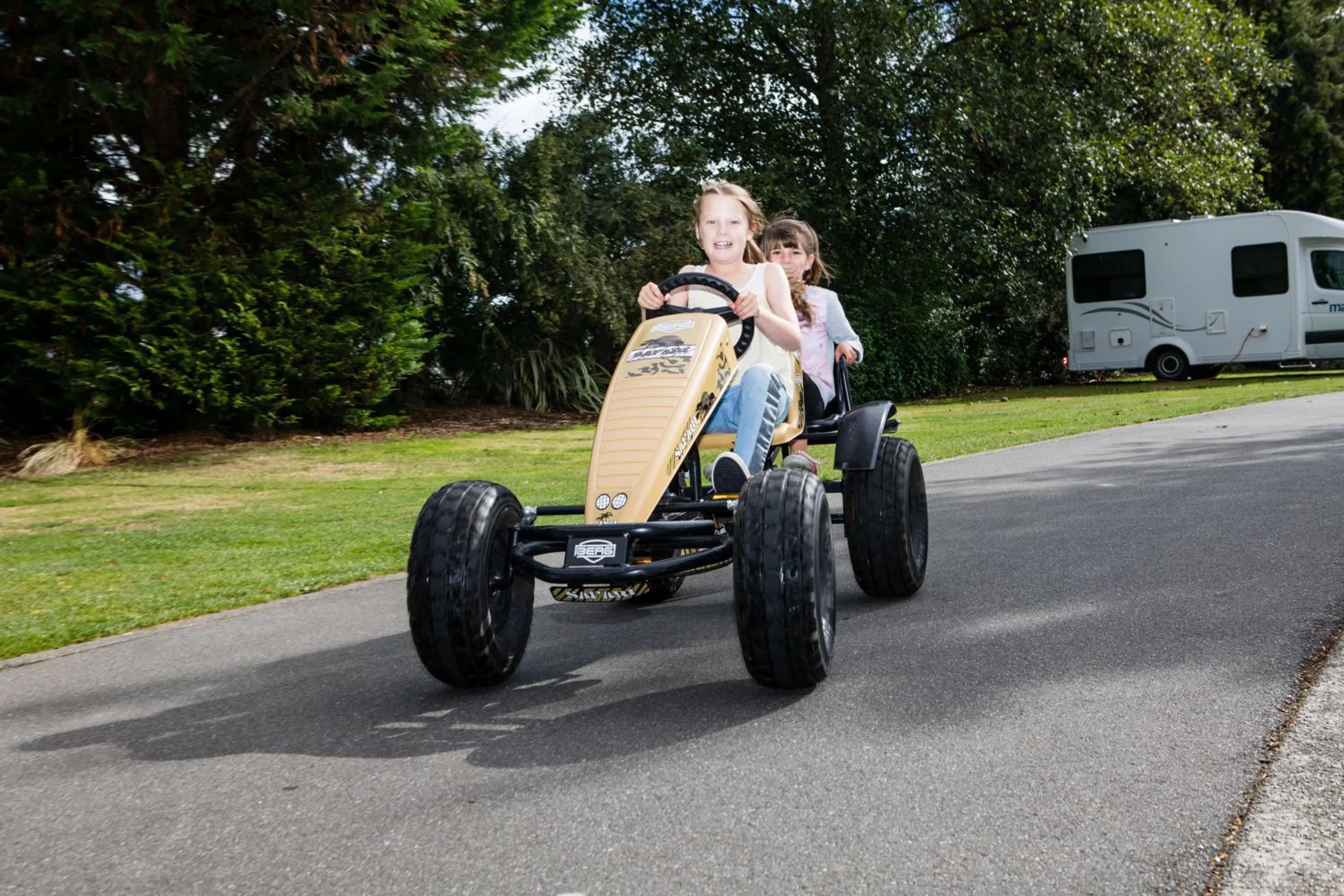 Children play ground in Te Anau Top 10 Holiday Park and Motels